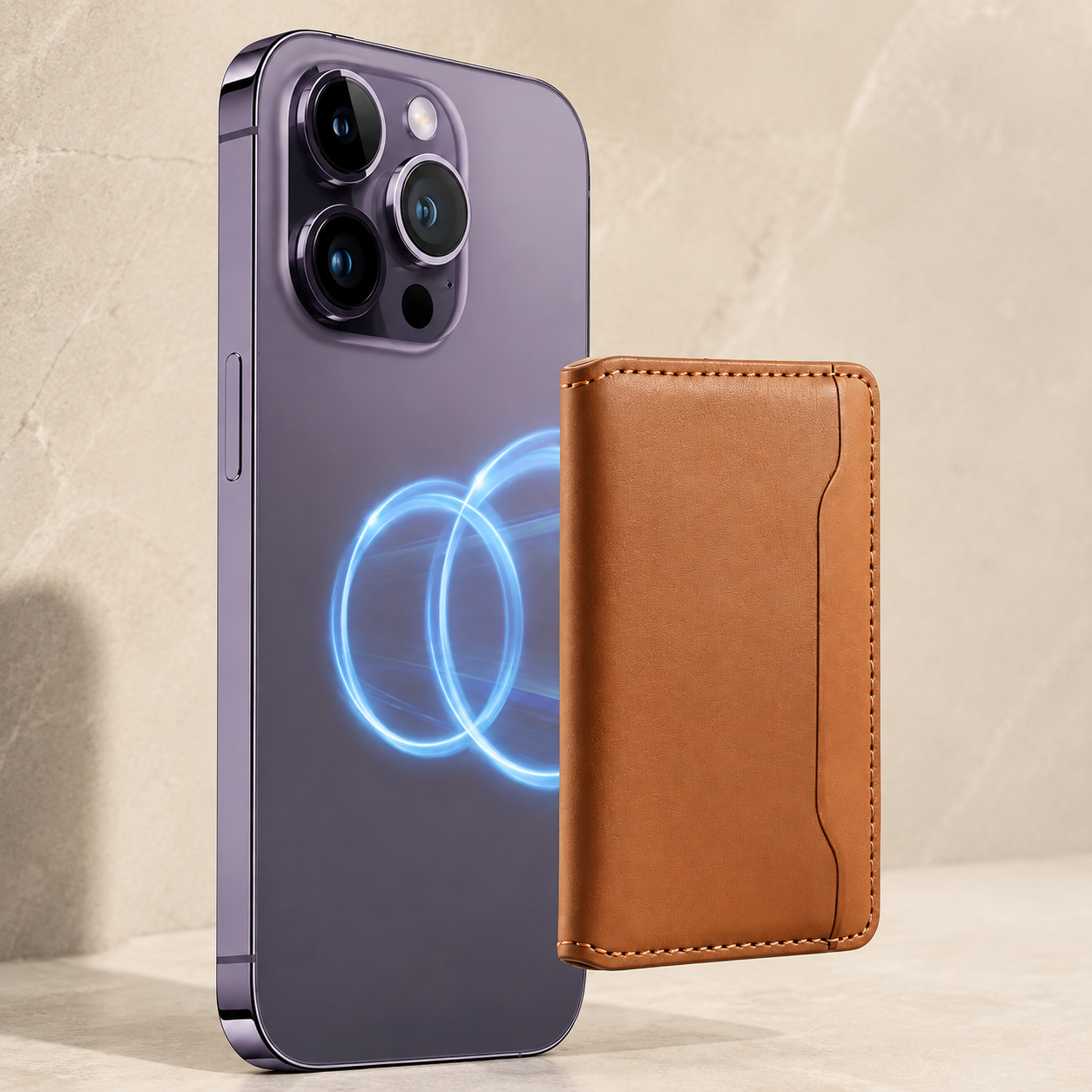 Premium Luxury iPhone Case MagSafe Compatible Leather Wallet Cover Card Holder Shockproof Camera Protection Slim Protective Durable Design Finish