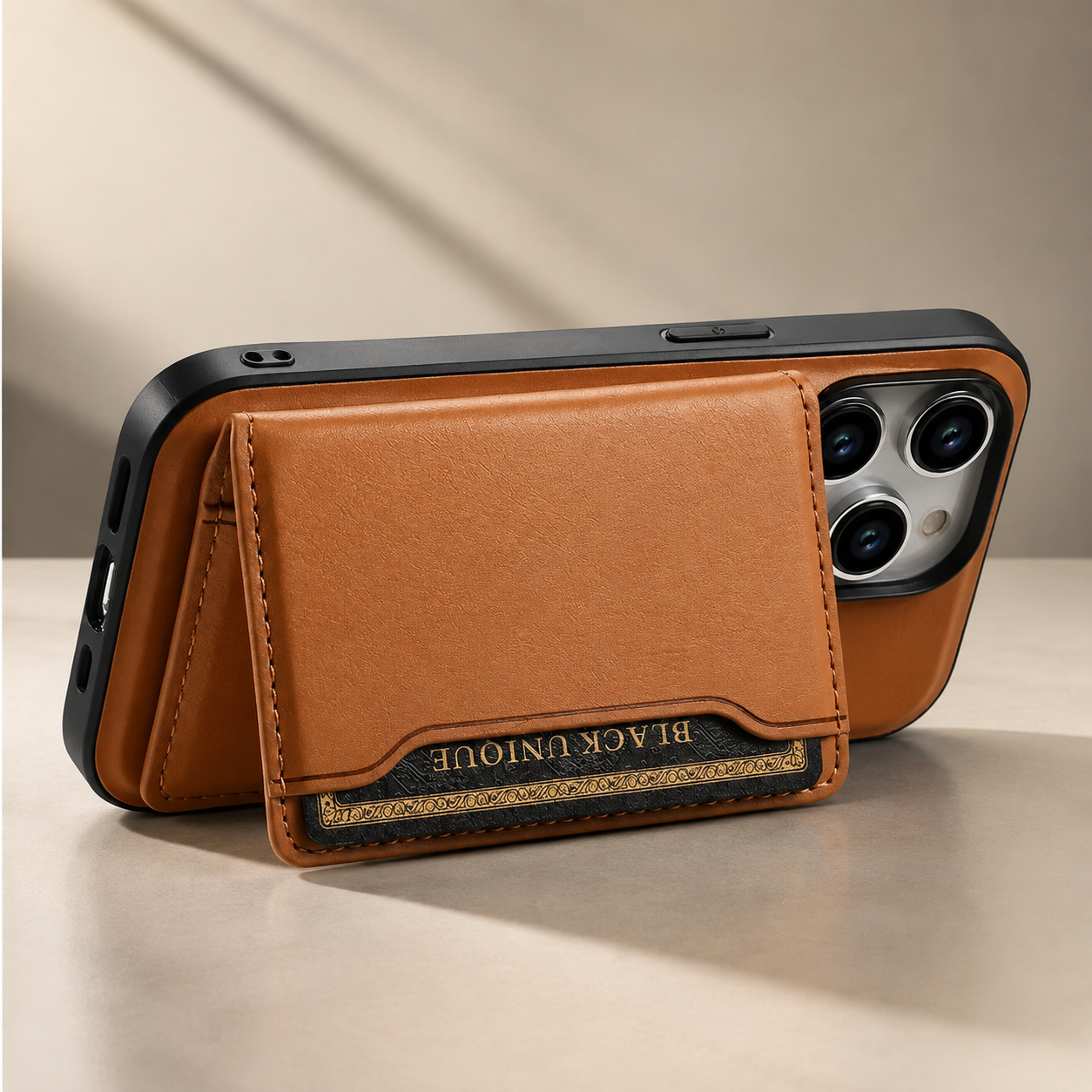 Premium Luxury iPhone Case MagSafe Compatible Leather Wallet Cover Card Holder Shockproof Camera Protection Slim Protective Durable Design Finish