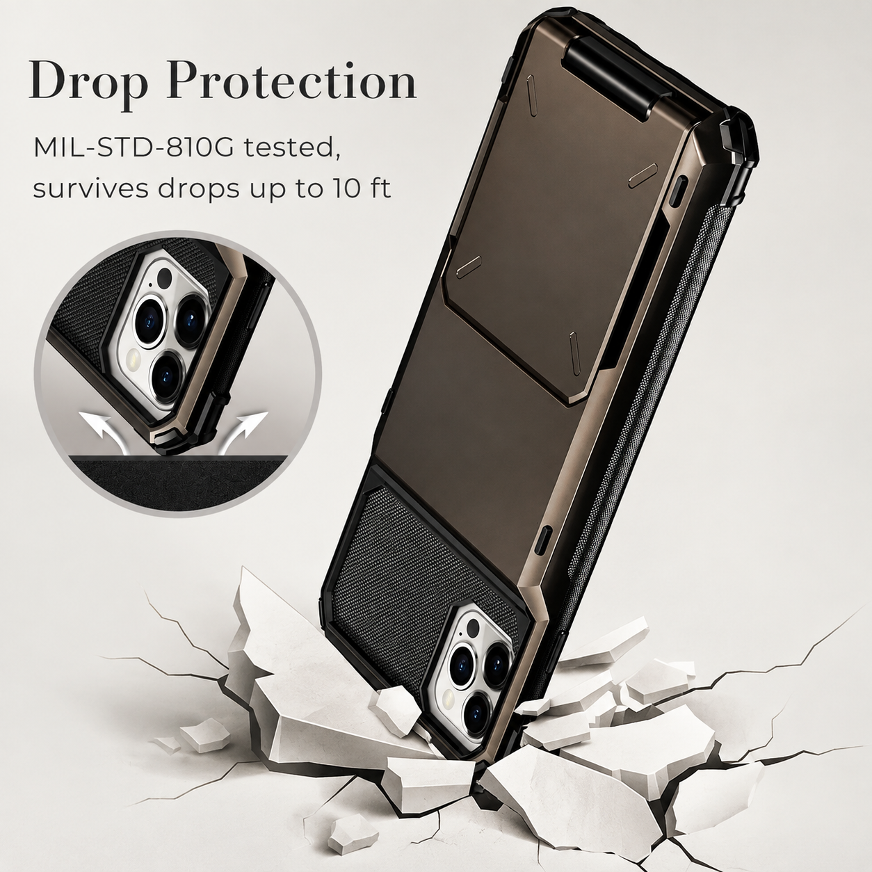 Premium Luxury iPhone Case MagSafe Compatible Magnetic Wallet Cover 4 Card Holder Shockproof Camera Protection Slim Protective Durable Design Finish