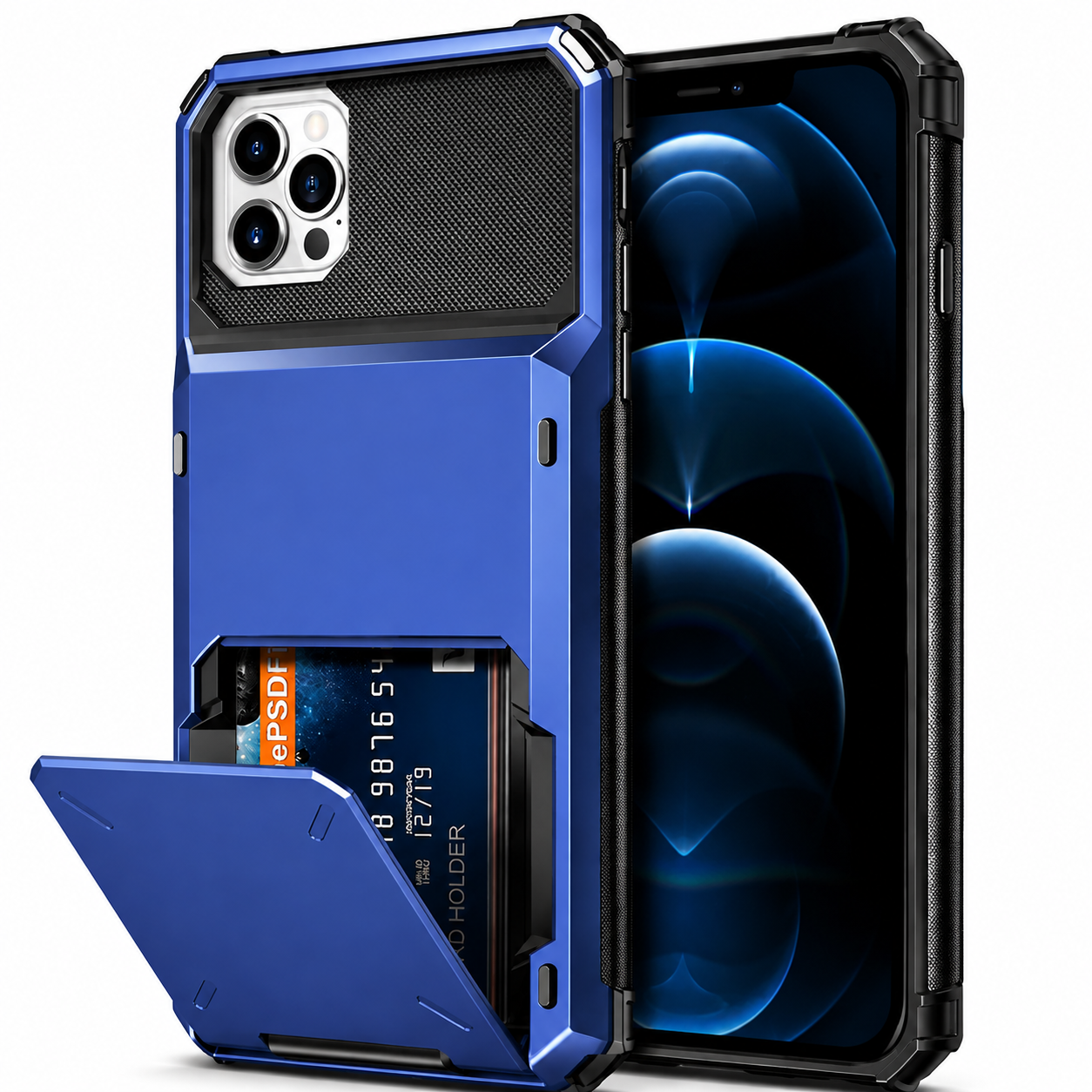 Premium Luxury iPhone Case MagSafe Compatible Magnetic Wallet Cover 4 Card Holder Shockproof Camera Protection Slim Protective Durable Design Finish