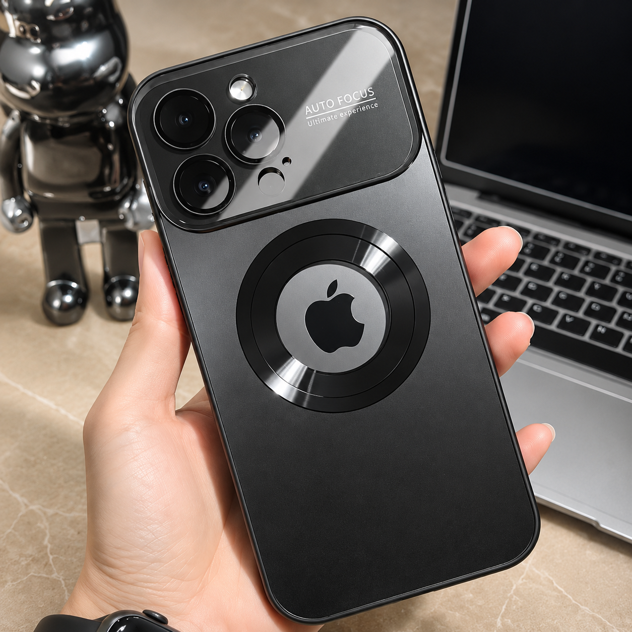 Premium Luxury iPhone Case MagSafe Compatible Matte Finish PC TPU Cover Shockproof Camera Protection Slim Full Coverage Design Finish