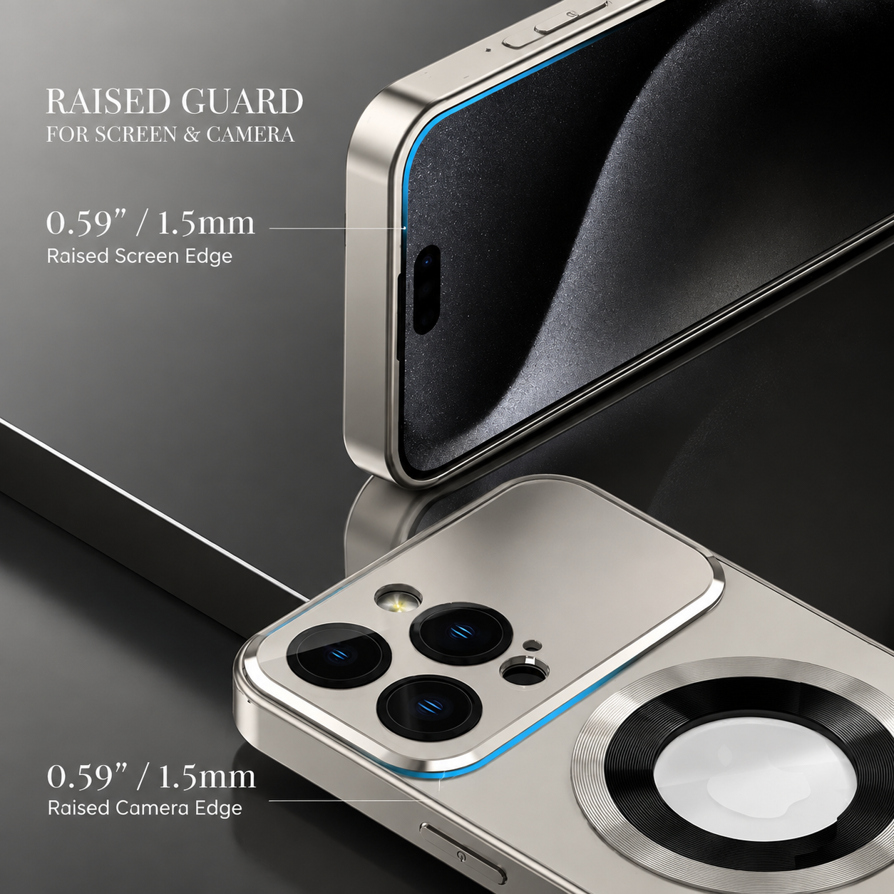 Premium Luxury iPhone Case MagSafe Compatible Matte Finish PC TPU Cover Shockproof Camera Protection Slim Full Coverage Design Finish