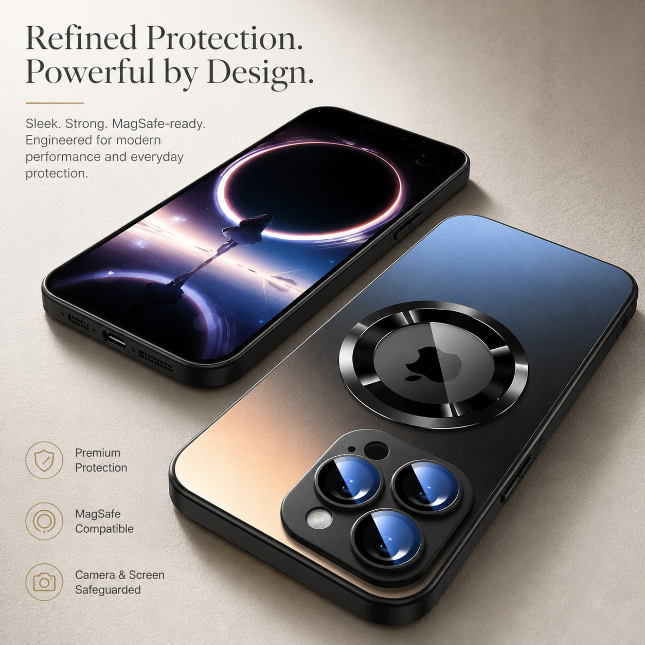 Premium Luxury iPhone Case MagSafe Compatible Matte Magnetic Cover Shockproof Camera Lens Protection Slim Protective Durable Design Finish Style Fit
