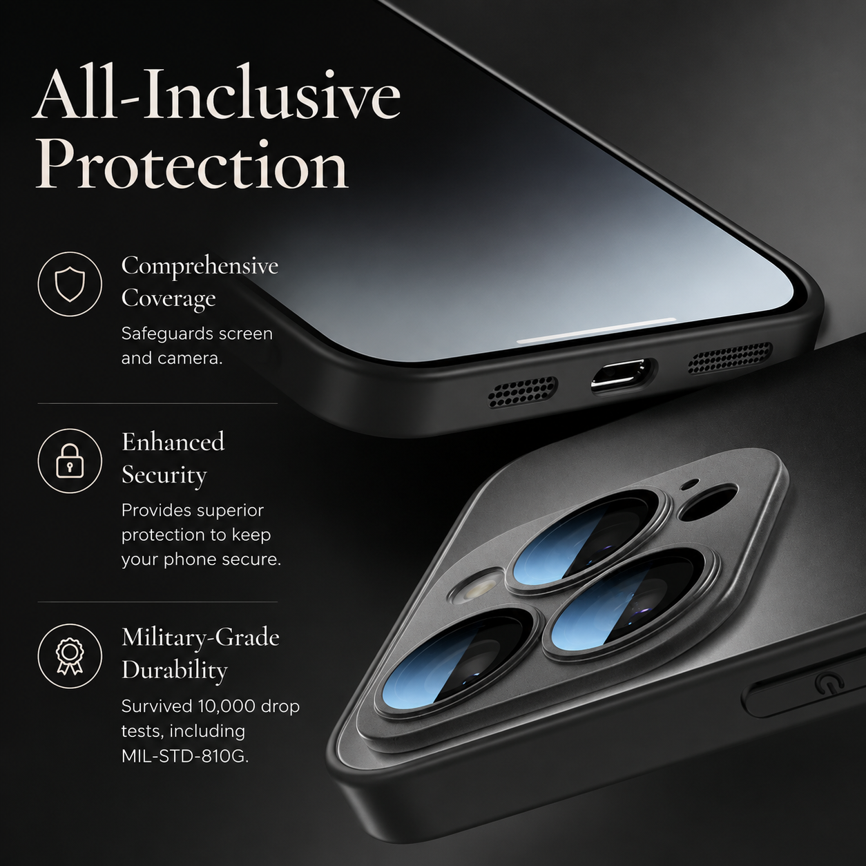 Premium Luxury iPhone Case MagSafe Compatible Matte Magnetic Cover Shockproof Camera Lens Protection Slim Protective Durable Design Finish Style Fit