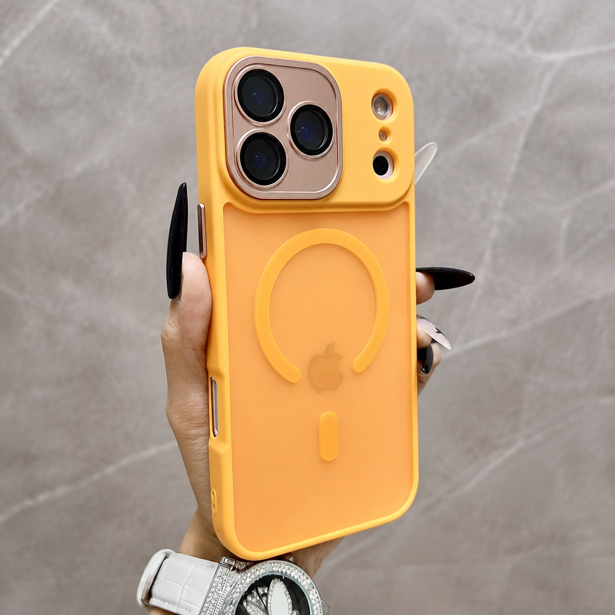 Premium Luxury iPhone Case MagSafe Compatible Matte Magnetic Translucent Cover PC TPU Hybrid Shockproof Anti Fingerprint Protective Durable Design Finish