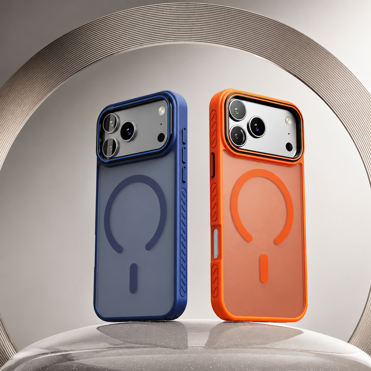 Premium Luxury iPhone Case MagSafe Compatible Matte Transparent Magnetic Cover PC TPU Hybrid Shockproof Protective Durable Design Finish Slim