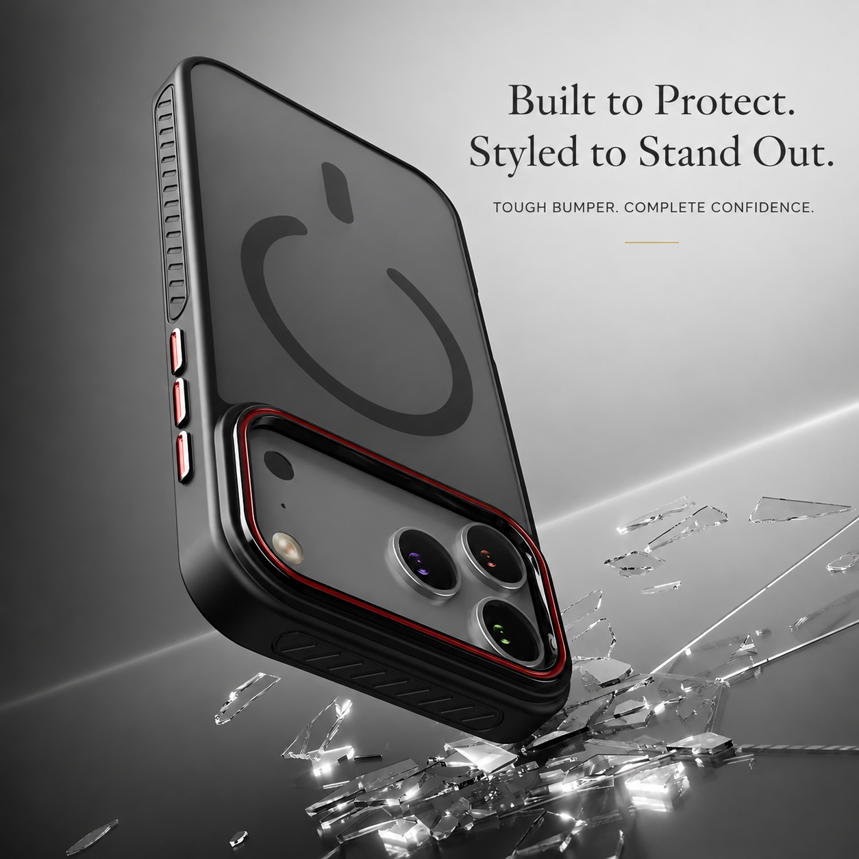 Premium Luxury iPhone Case MagSafe Compatible Matte Transparent Magnetic Cover PC TPU Hybrid Shockproof Protective Durable Design Finish Slim