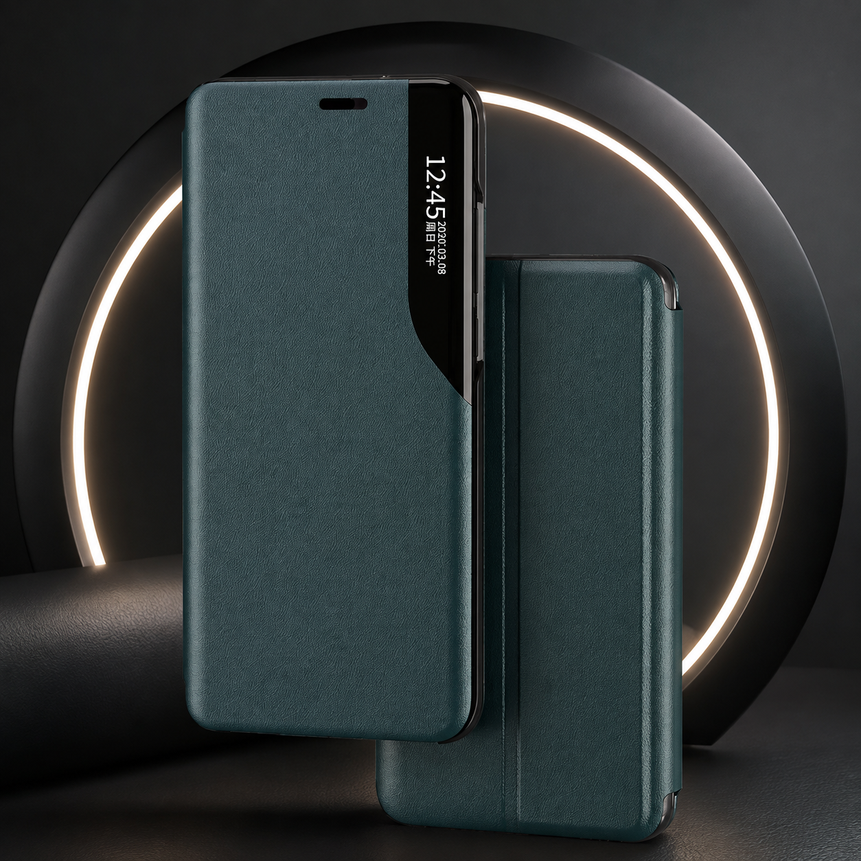 Premium Luxury iPhone Case MagSafe Compatible PU Leather Flip Wallet Cover Card Holder Kickstand Shockproof Full Body Camera Protection Slim Design Finish