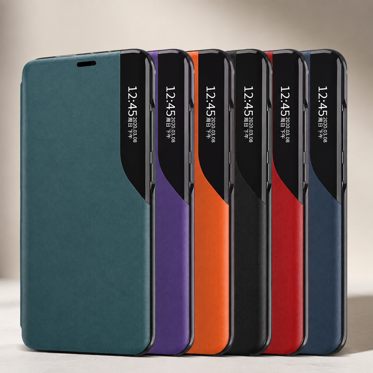 Premium Luxury iPhone Case MagSafe Compatible PU Leather Flip Wallet Cover Card Holder Kickstand Shockproof Full Body Camera Protection Slim Design Finish