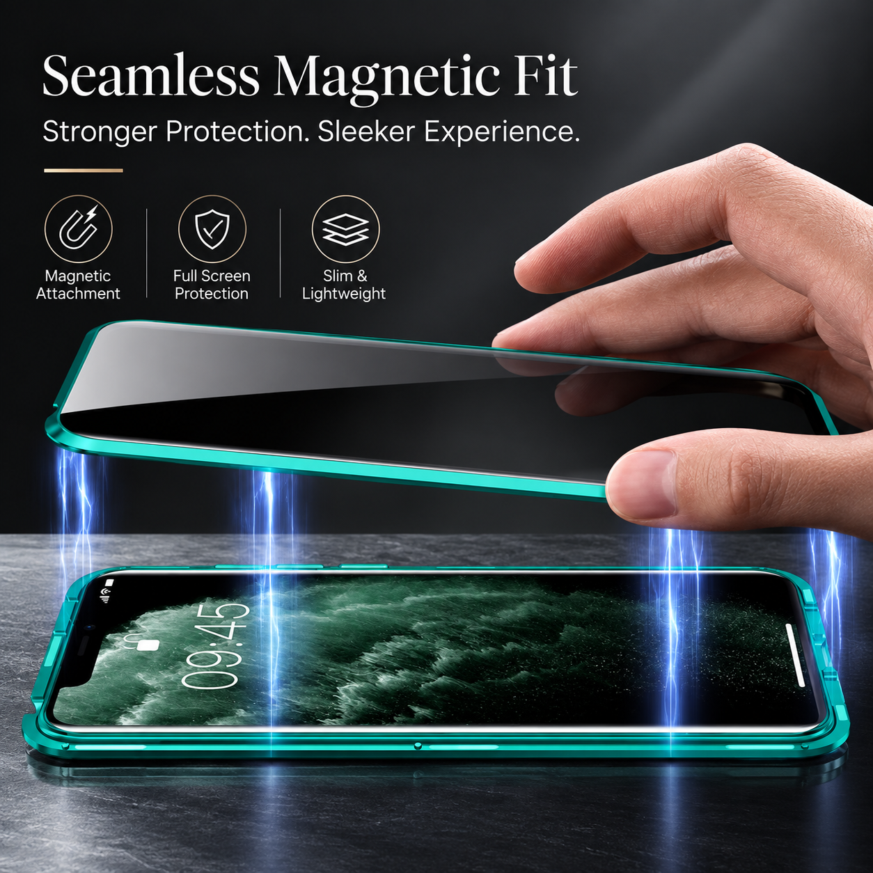 Premium Luxury iPhone Case MagSafe Compatible Privacy Tempered Glass Cover Shockproof 360 Full Body Camera Protection Slim Protective Durable Design Finish