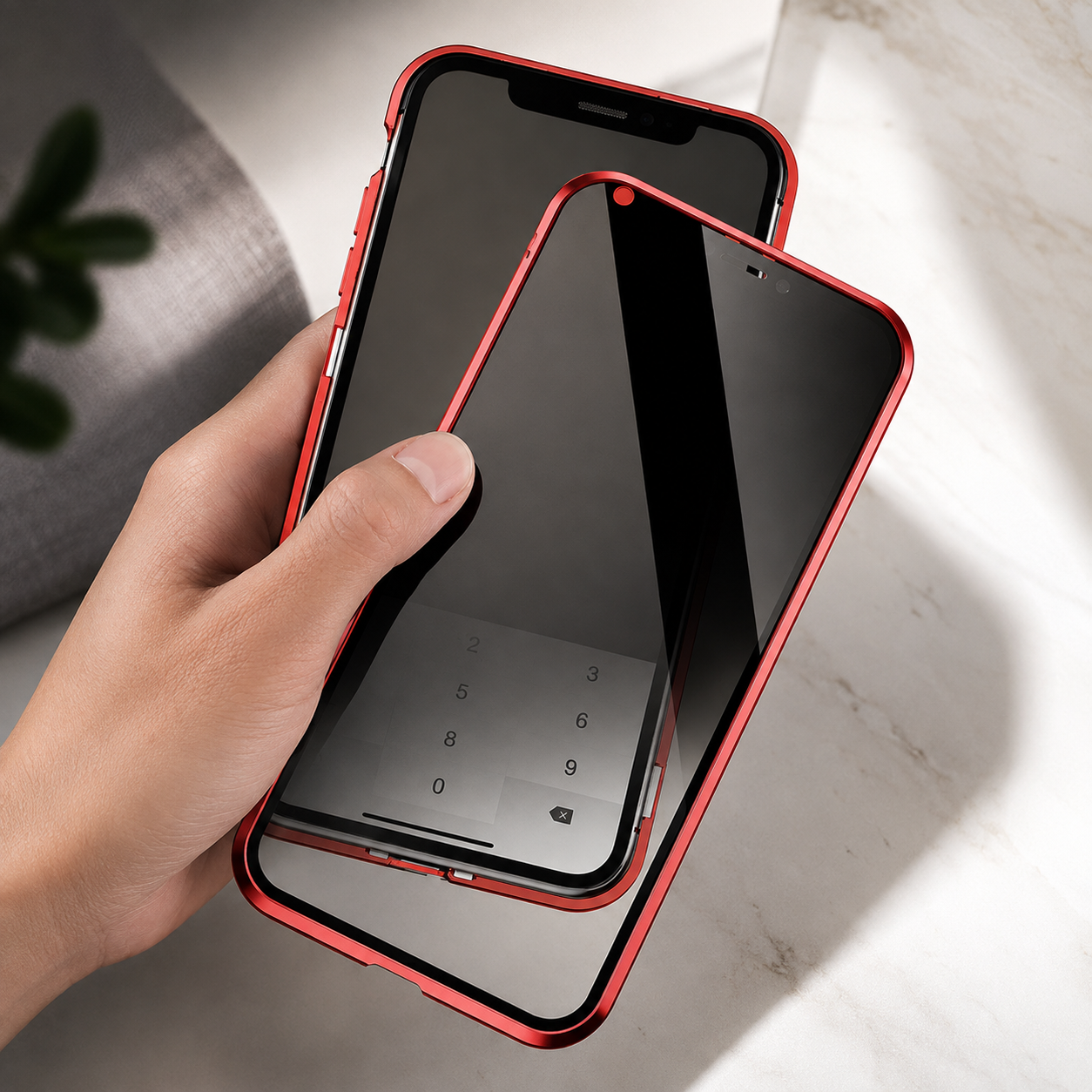 Premium Luxury iPhone Case MagSafe Compatible Privacy Tempered Glass Cover Shockproof 360 Full Body Camera Protection Slim Protective Durable Design Finish