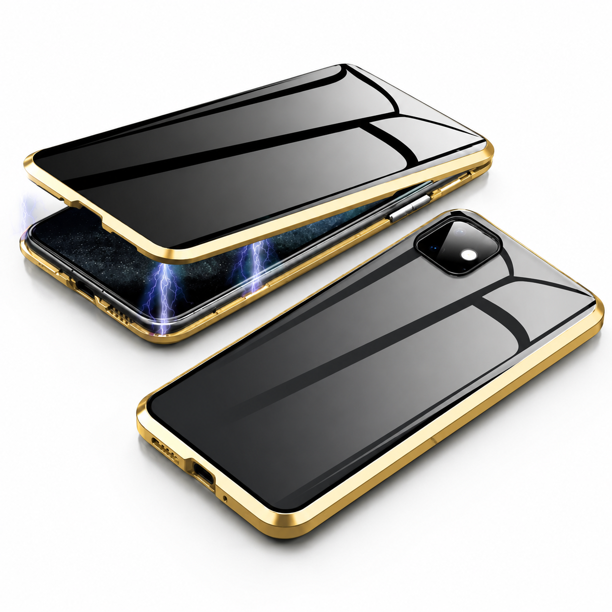 Premium Luxury iPhone Case MagSafe Compatible Privacy Tempered Glass Cover Shockproof 360 Full Body Camera Protection Slim Protective Durable Design Finish