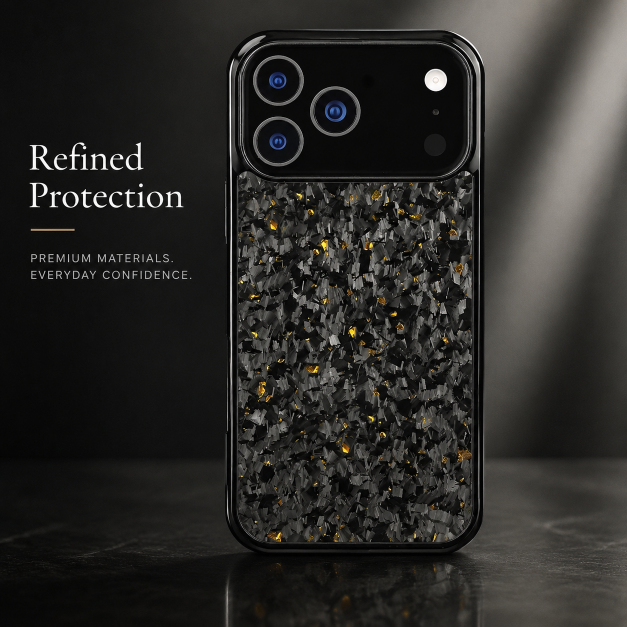 Premium Luxury iPhone Case MagSafe Compatible Real Forged Carbon Fiber Cover Shockproof Full Coverage TPU Hybrid Non Slip Durable Protective Design