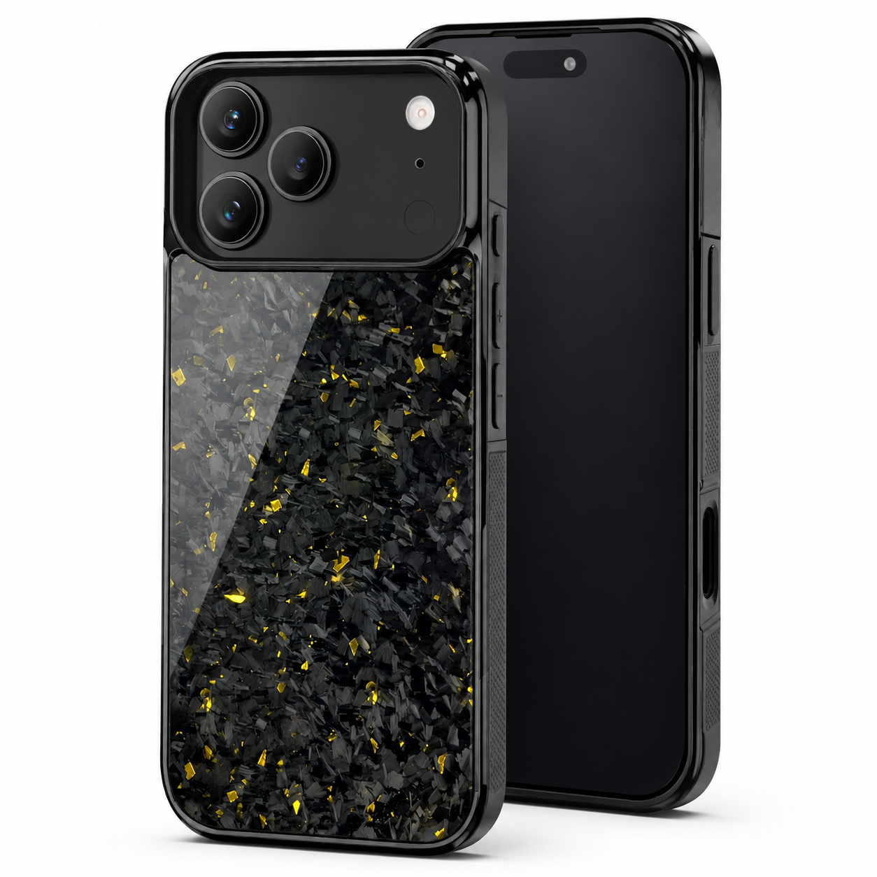 Premium Luxury iPhone Case MagSafe Compatible Real Forged Carbon Fiber Cover Shockproof Full Coverage TPU Hybrid Non Slip Durable Protective Design