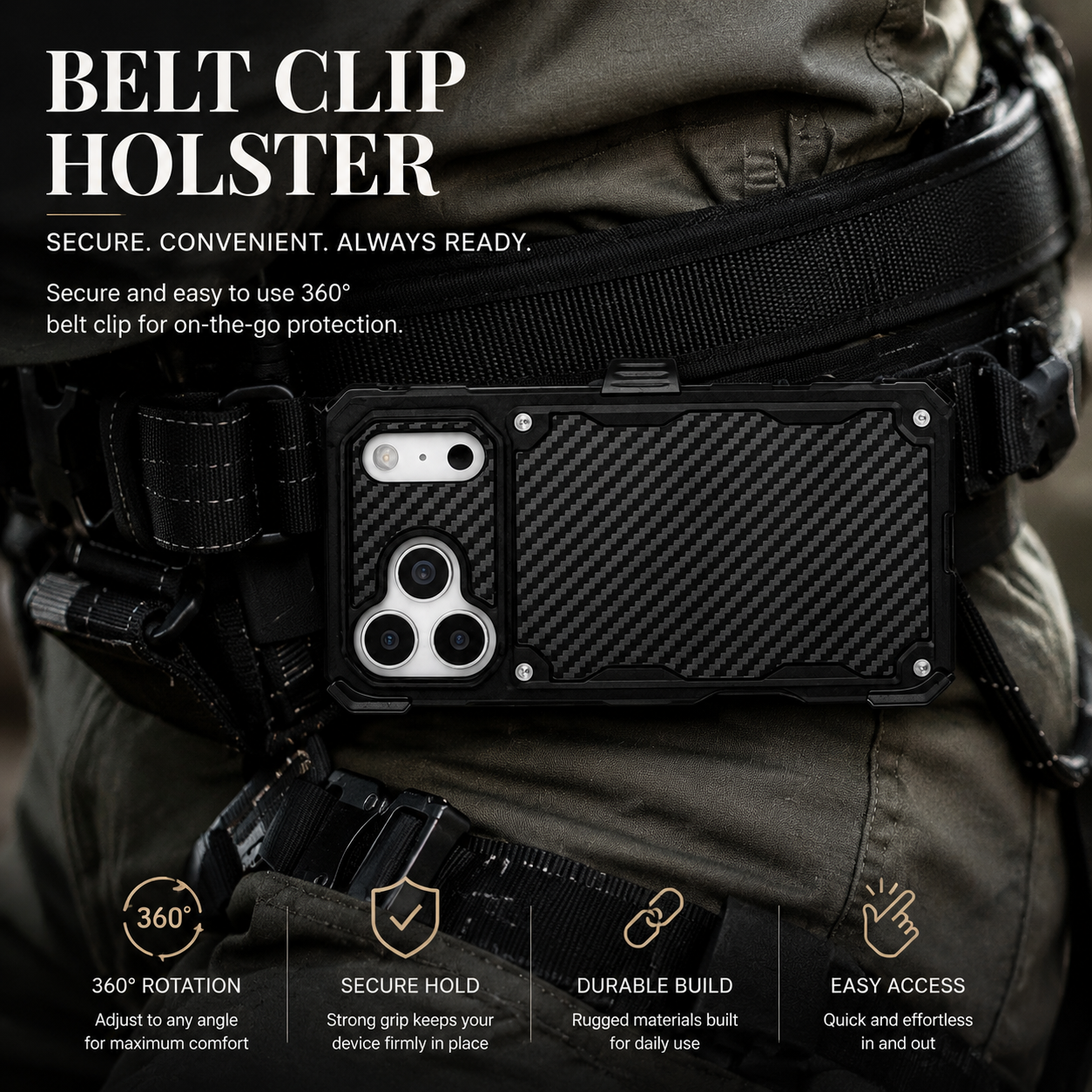 Premium Luxury iPhone Case MagSafe Compatible Rugged Heavy Duty Cover Shockproof Military Grade Drop Protection Anti Slip Grip Slim Durable Design Finish