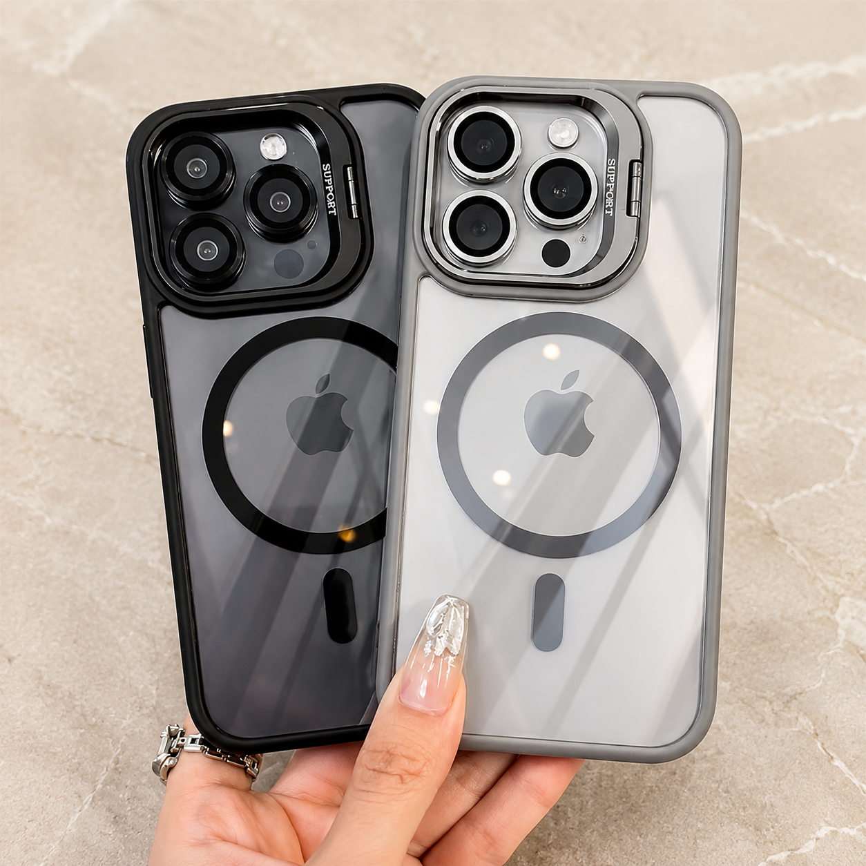 Premium Luxury iPhone Case MagSafe Compatible Shockproof Bumper Cover Full Body Protection Camera Lens Guard Slim Durable Design Finish
