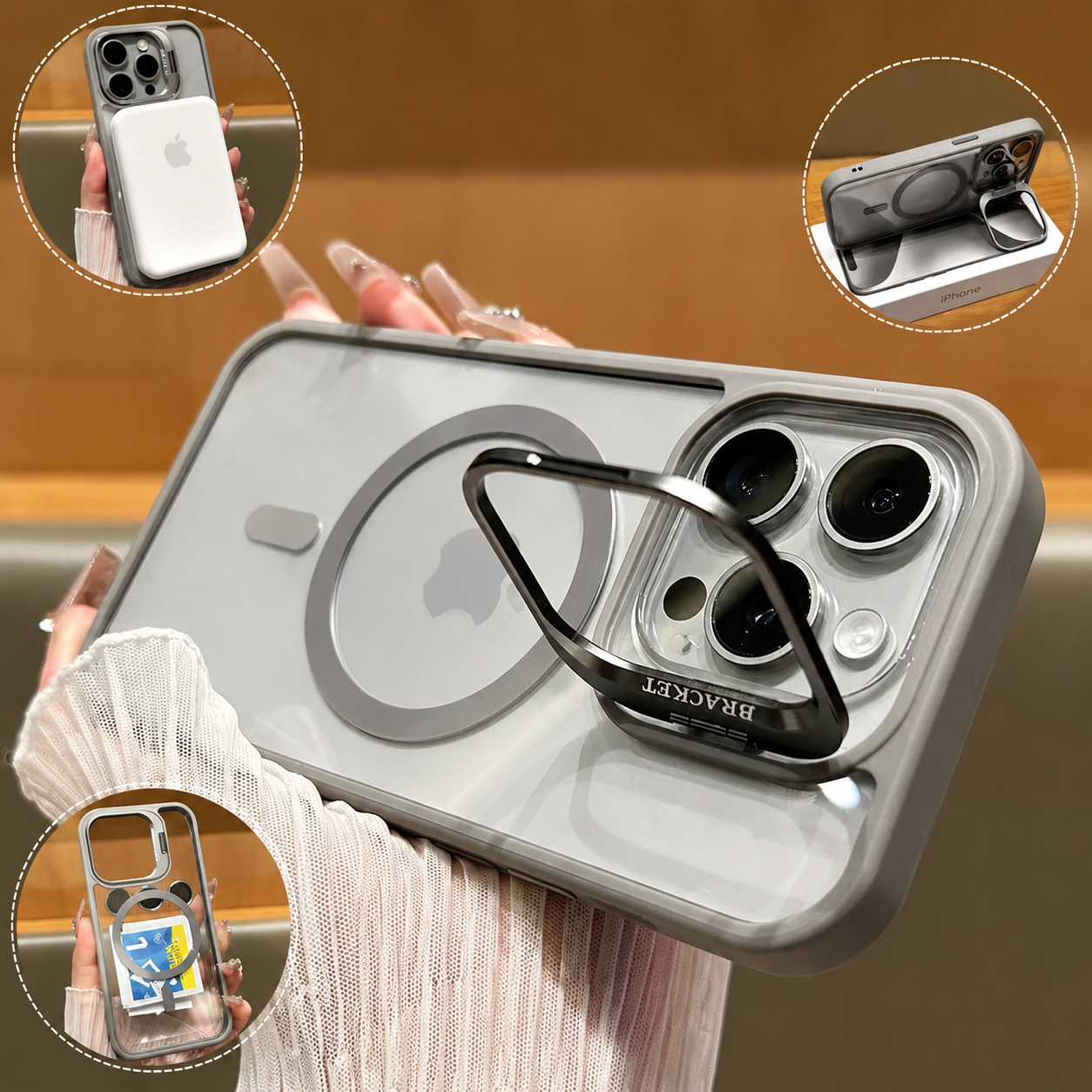 Premium Luxury iPhone Case MagSafe Compatible Shockproof Bumper Cover Full Body Protection Camera Lens Guard Slim Durable Design Finish
