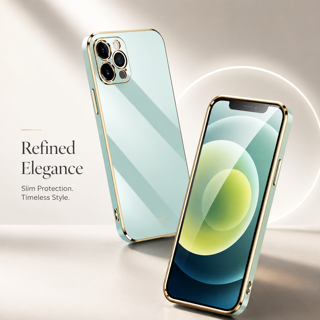 Premium Luxury iPhone Case MagSafe Compatible Silicone Cover Glossy Square Texture Shockproof Camera Lens Protection Slim Protective Durable Design Finish