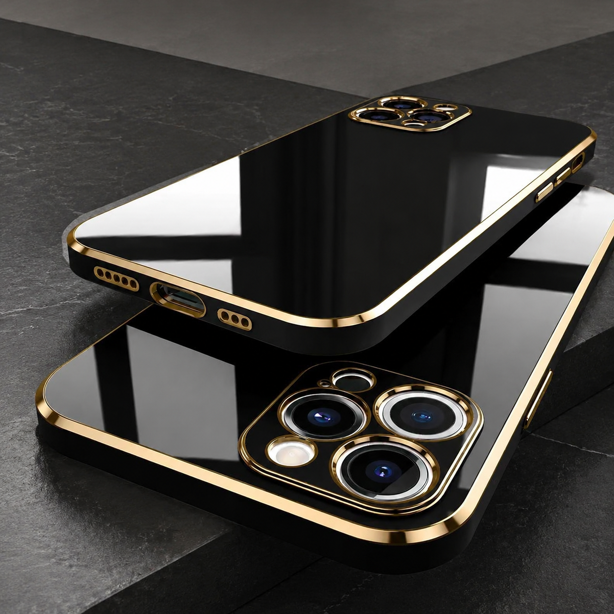 Premium Luxury iPhone Case MagSafe Compatible Silicone Cover Glossy Square Texture Shockproof Camera Lens Protection Slim Protective Durable Design Finish