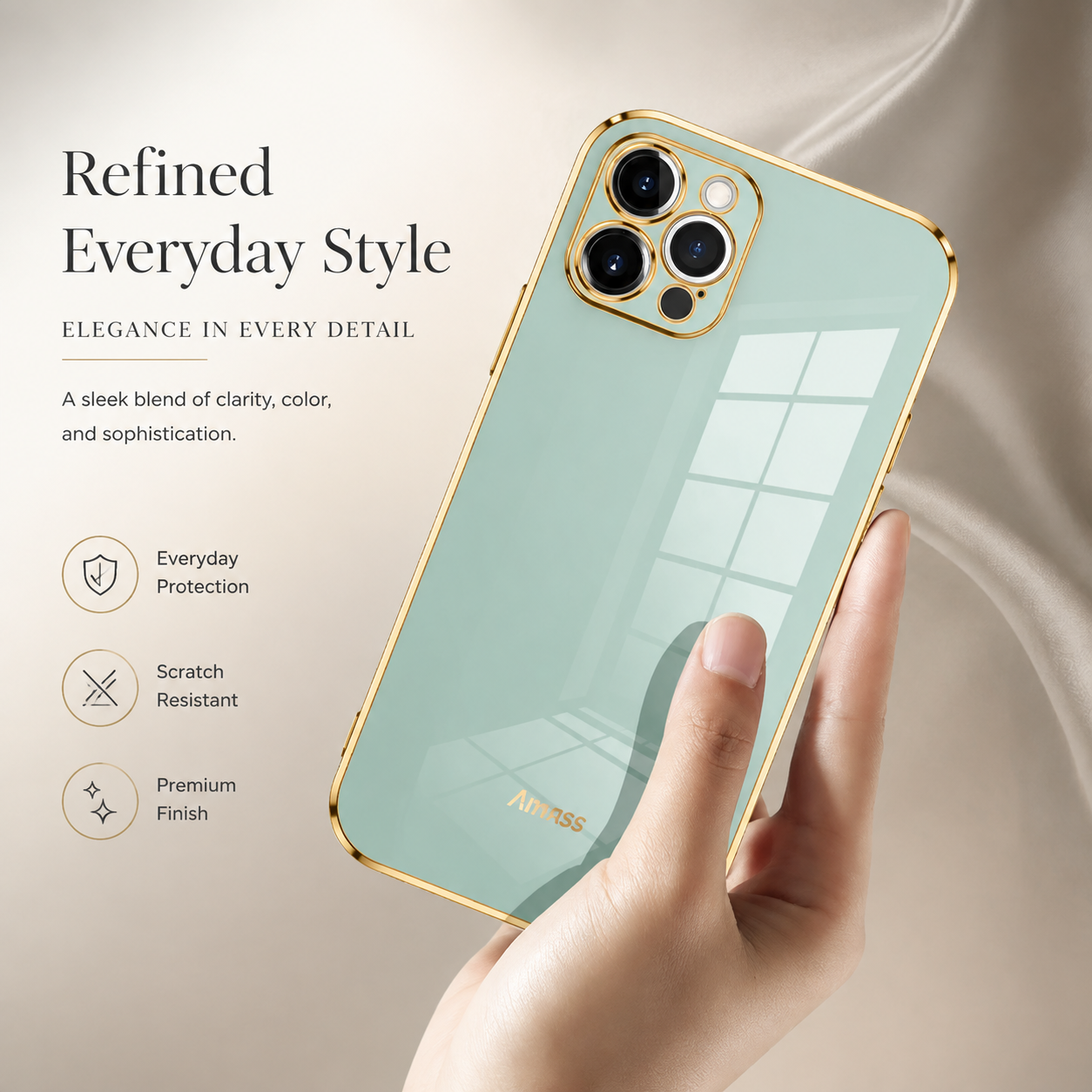 Premium Luxury iPhone Case MagSafe Compatible Silicone Cover Glossy Square Texture Shockproof Camera Lens Protection Slim Protective Durable Design Finish