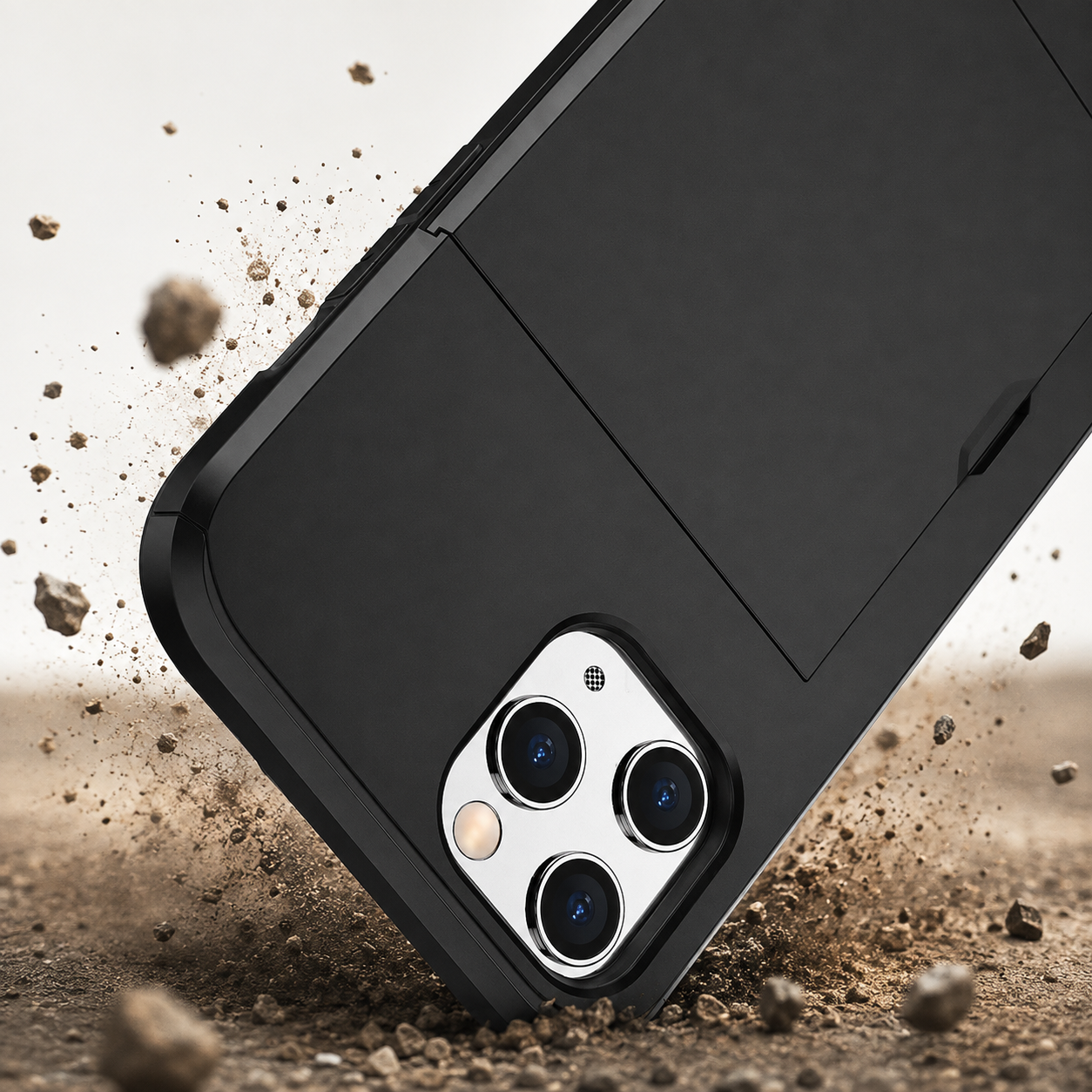 Premium Luxury iPhone Case MagSafe Compatible Slider Wallet Cover Card Holder Dual Layer PC TPU Shockproof Camera Protection Slim Design Finish