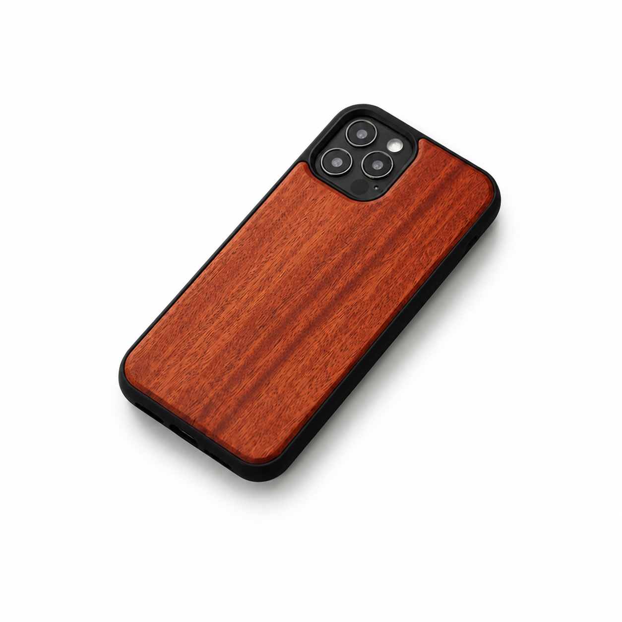 Premium Luxury iPhone Case MagSafe Compatible Solid Bamboo Wood Cover Hard Back Shockproof Camera Protection Slim Natural Design Finish