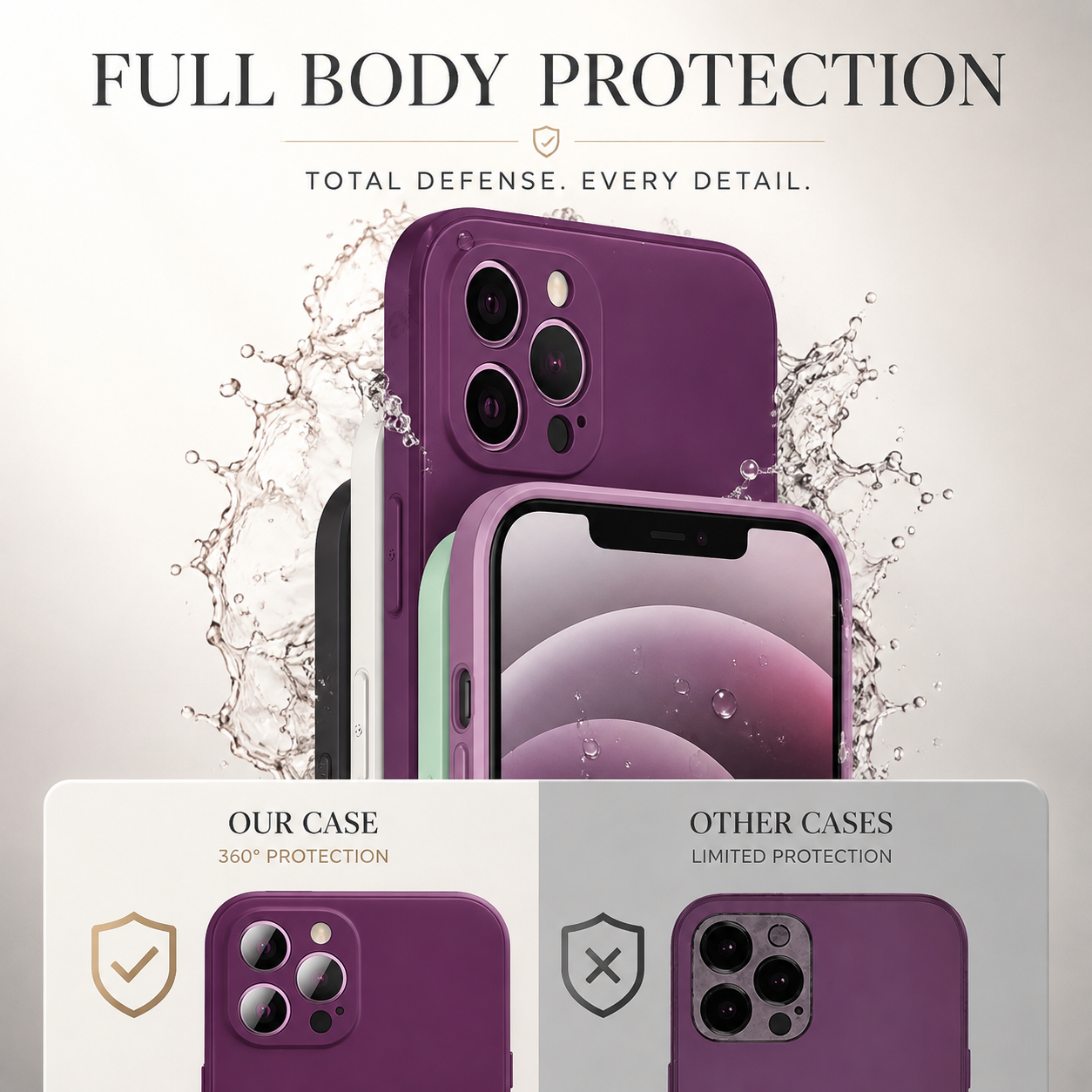 Premium Luxury iPhone Case MagSafe Compatible Square Liquid Silicone Cover Shockproof Camera Lens Protection Slim Protective Durable Design Finish