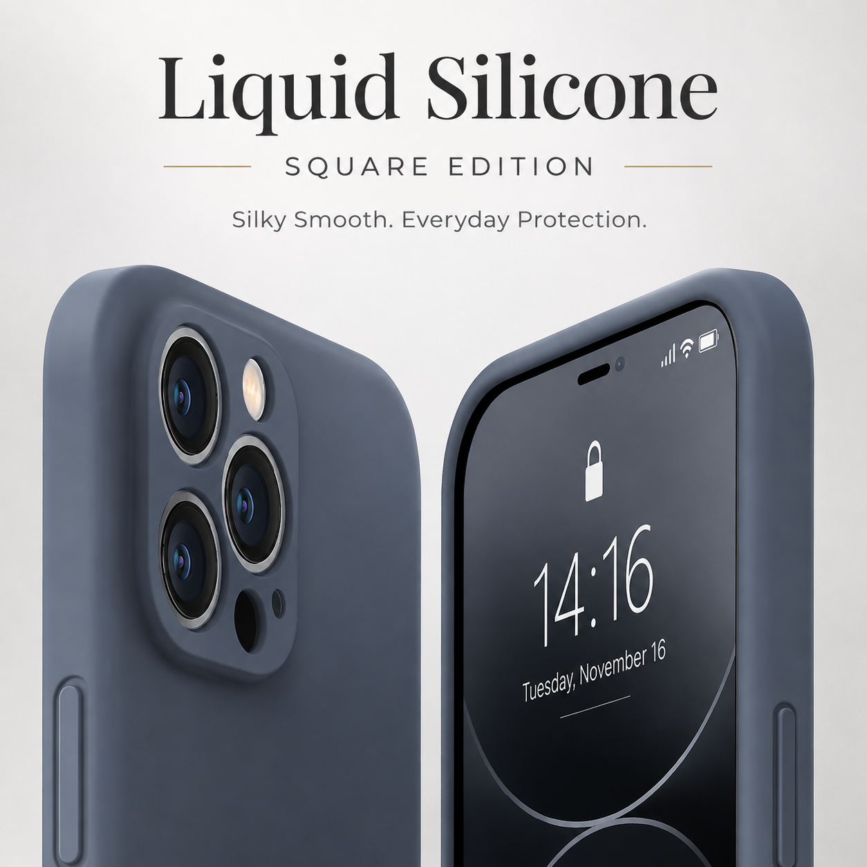 Premium Luxury iPhone Case MagSafe Compatible Square Liquid Silicone Cover Shockproof Camera Lens Protection Slim Protective Durable Design Finish