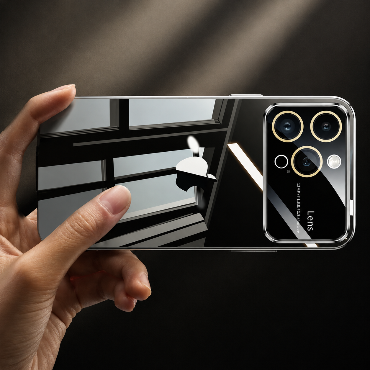 Premium Luxury iPhone Case MagSafe Compatible Transparent Clear Hard PC Back Silicone Bumper Shockproof Camera Lens Protection Ultra Thin Design Finish