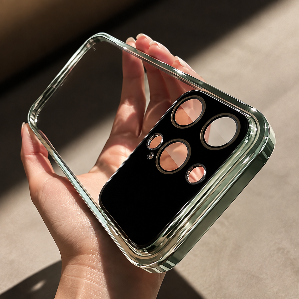 Premium Luxury iPhone Case MagSafe Compatible Transparent Clear Hard PC Back Silicone Bumper Shockproof Camera Lens Protection Ultra Thin Design Finish