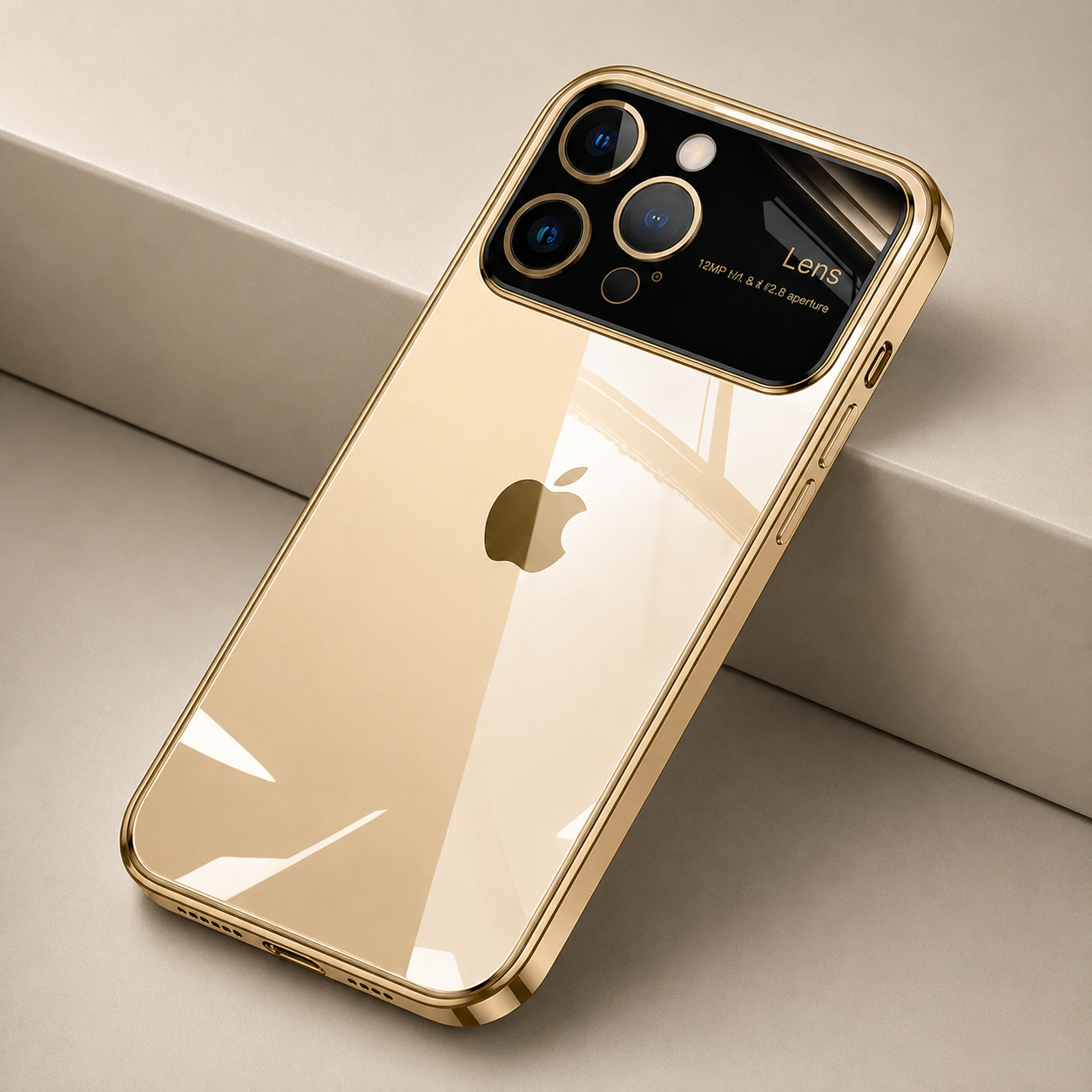Premium Luxury iPhone Case MagSafe Compatible Transparent Clear Hard PC Back Silicone Bumper Shockproof Camera Lens Protection Ultra Thin Design Finish