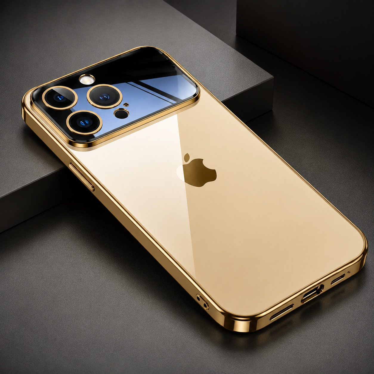 Premium Luxury iPhone Case MagSafe Compatible Transparent Clear Hard PC Back Silicone Bumper Shockproof Camera Lens Protection Ultra Thin Design Finish
