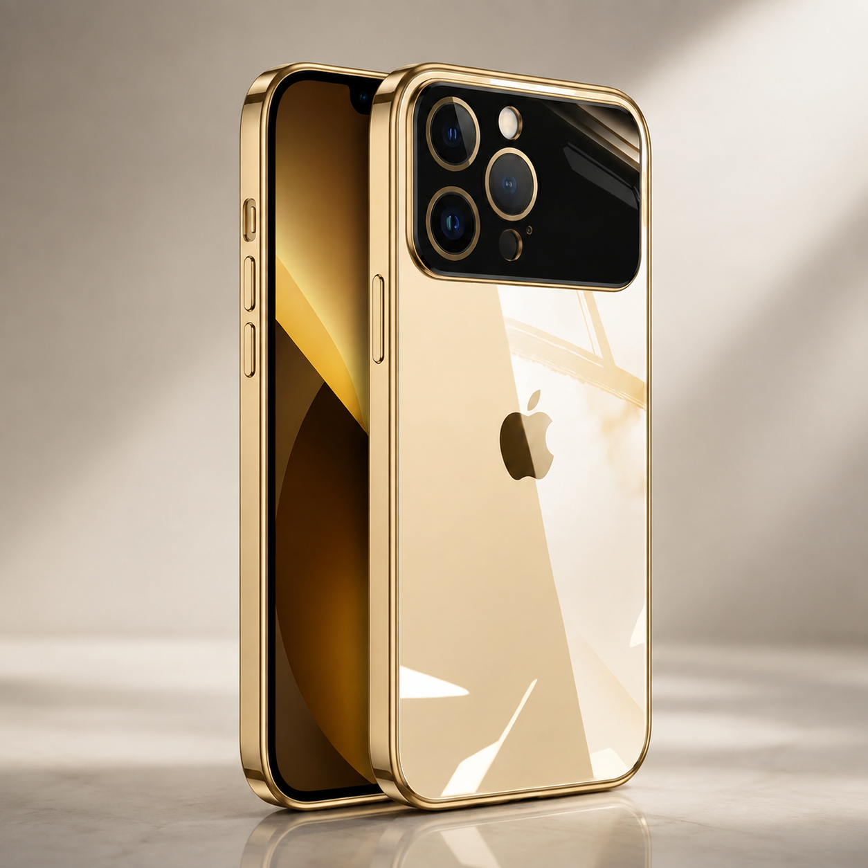 Premium Luxury iPhone Case MagSafe Compatible Transparent Clear Hard PC Back Silicone Bumper Shockproof Camera Lens Protection Ultra Thin Design Finish