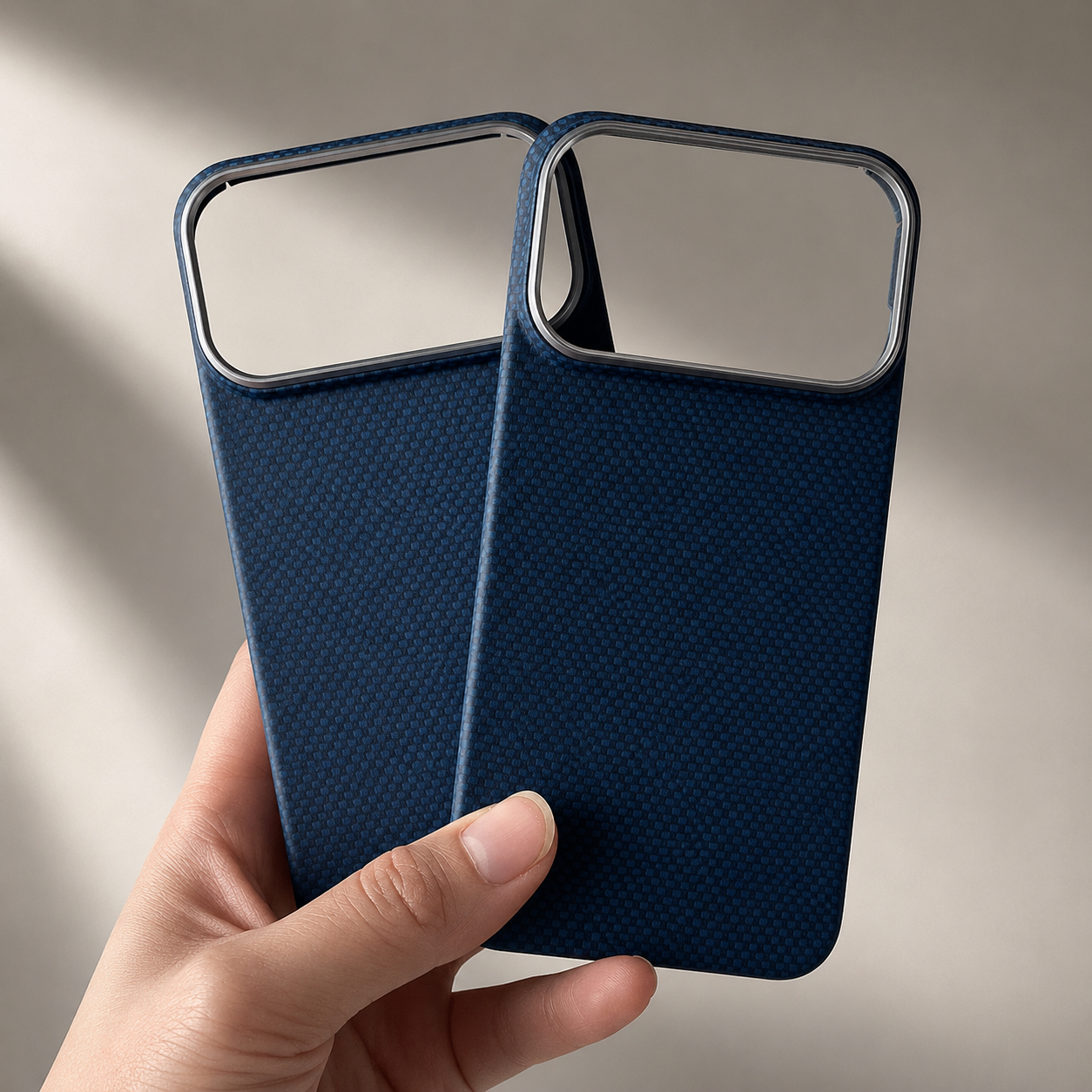 Premium Luxury iPhone Case MagSafe Compatible Ultra Thin Aramid Carbon Fiber Cover Kevlar Grade Shock Resistant Washable Protective Durable Design