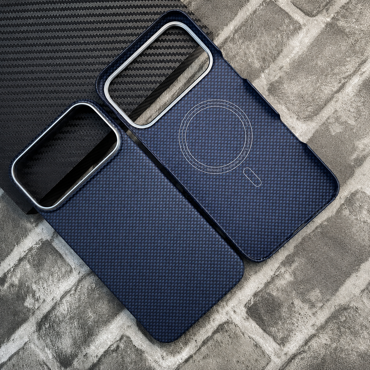 Premium Luxury iPhone Case MagSafe Compatible Ultra Thin Aramid Carbon Fiber Cover Kevlar Grade Shock Resistant Washable Protective Durable Design