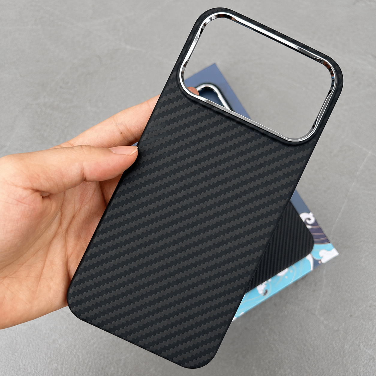 Premium Luxury iPhone Case MagSafe Compatible Ultra Thin Aramid Carbon Fiber Cover Kevlar Grade Shock Resistant Washable Protective Durable Design