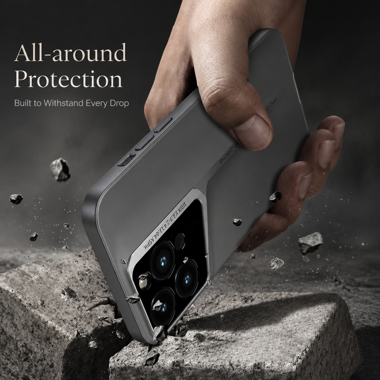 Premium Luxury iPhone Case MagSafe Compatible Ultra Thin Matte Blade Texture Hard PC Cover Frosted Lens Protection Shockproof Lightweight Protective Design