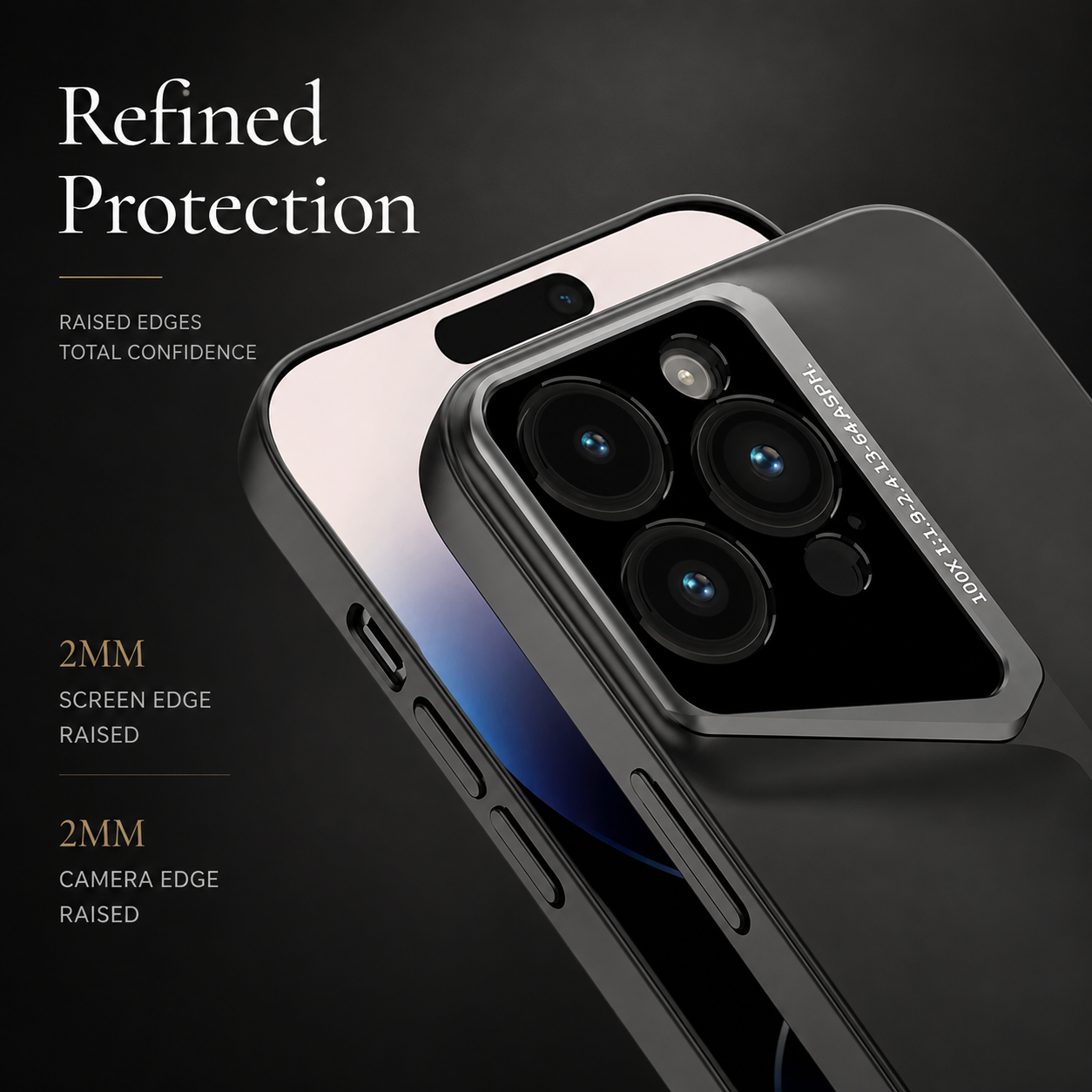 Premium Luxury iPhone Case MagSafe Compatible Ultra Thin Matte Blade Texture Hard PC Cover Frosted Lens Protection Shockproof Lightweight Protective Design