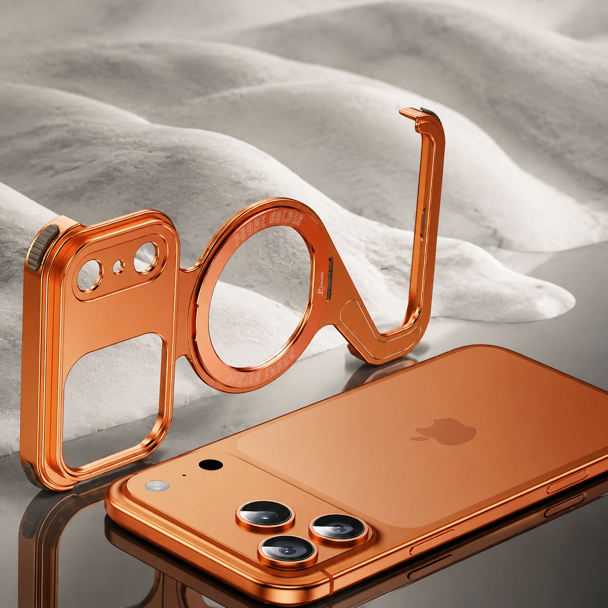 Premium Luxury iPhone Case MagSafe Compatible Z Shape Aluminum Alloy Frameless Cover Metal Shockproof Slim Minimal Protective Durable Design