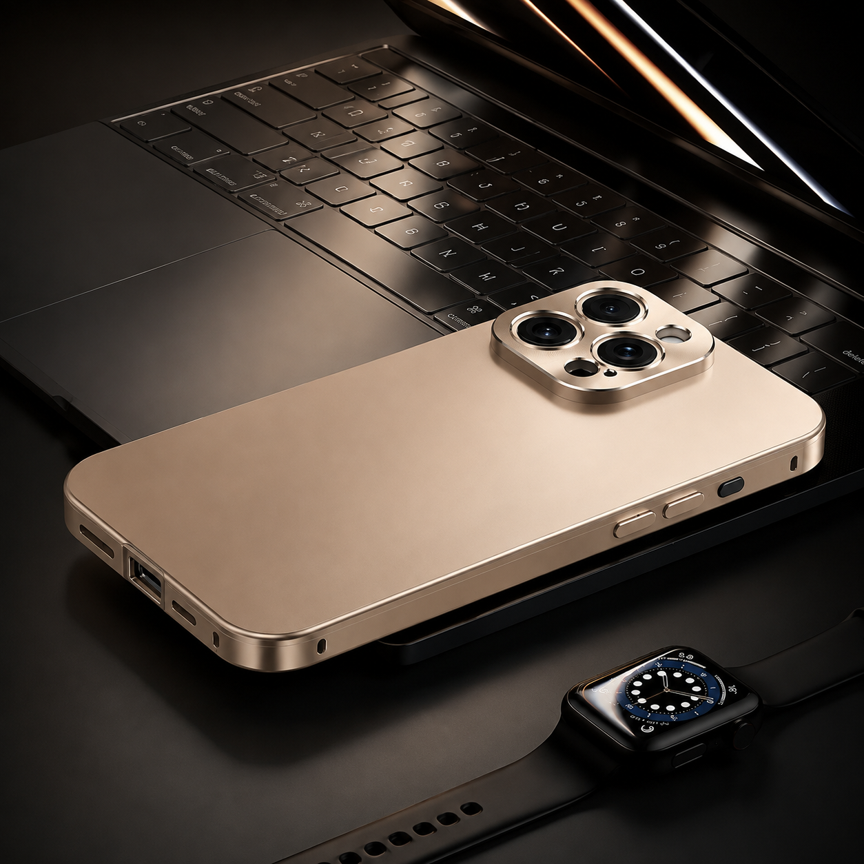 Premium Luxury iPhone Case Magnetic Aluminum Frame Cover Shockproof Full Camera Protection Slim Metal Design Wireless Charging Compatible Finish
