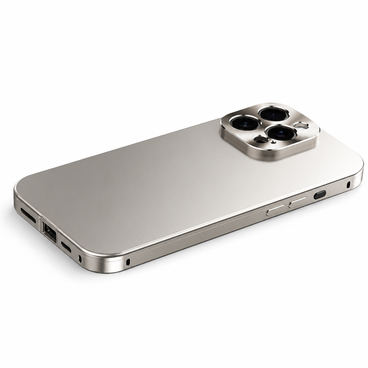 Premium Luxury iPhone Case Magnetic Aluminum Frame Cover Shockproof Full Camera Protection Slim Metal Design Wireless Charging Compatible Finish