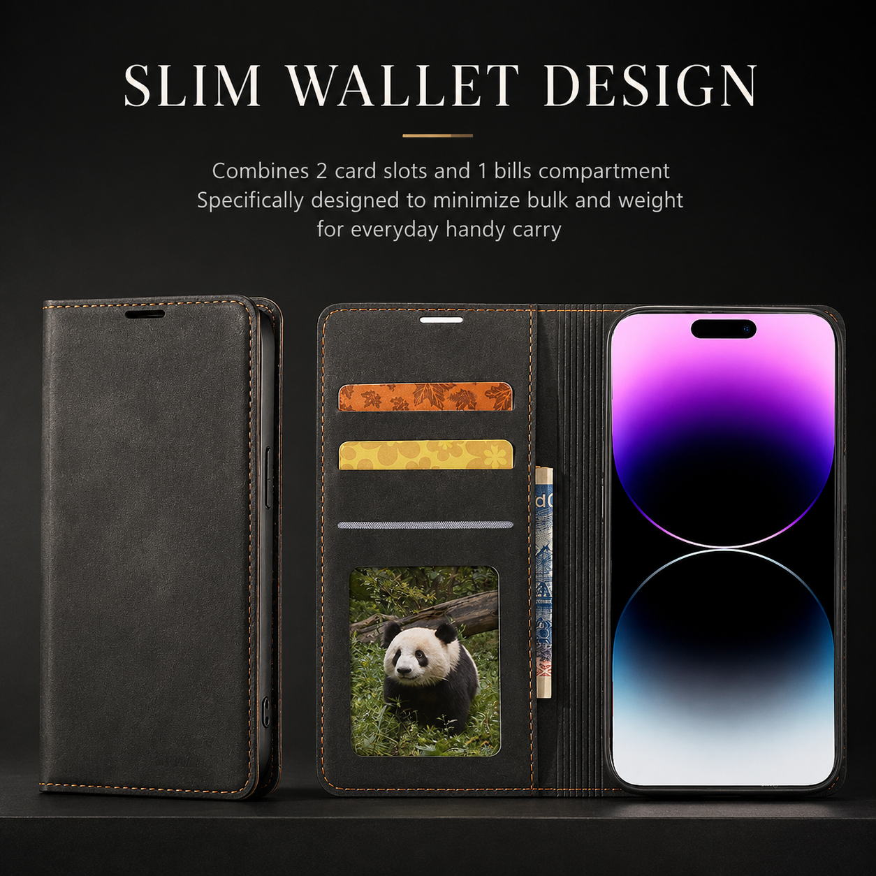 Premium Luxury iPhone Case Suede Leather Wallet Cover Card Holder Magnetic Closure Shockproof Full Body Protection Slim Protective Design Finish Style