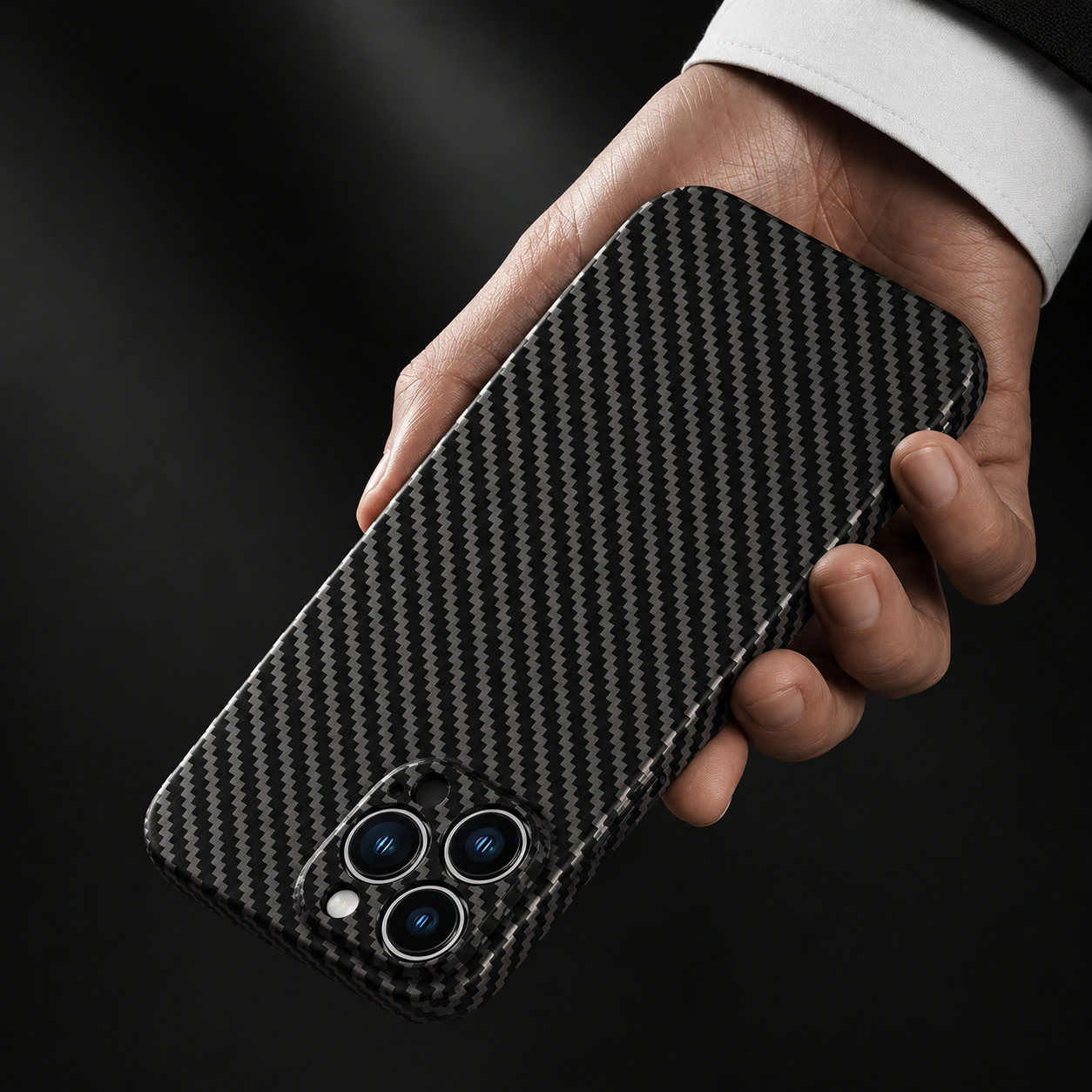 Premium Luxury iPhone Case Ultra Thin Carbon Fiber Matte Cover 0.2mm PP Back Lightweight Scratch Resistant Slim Minimalist Protective Design Finish