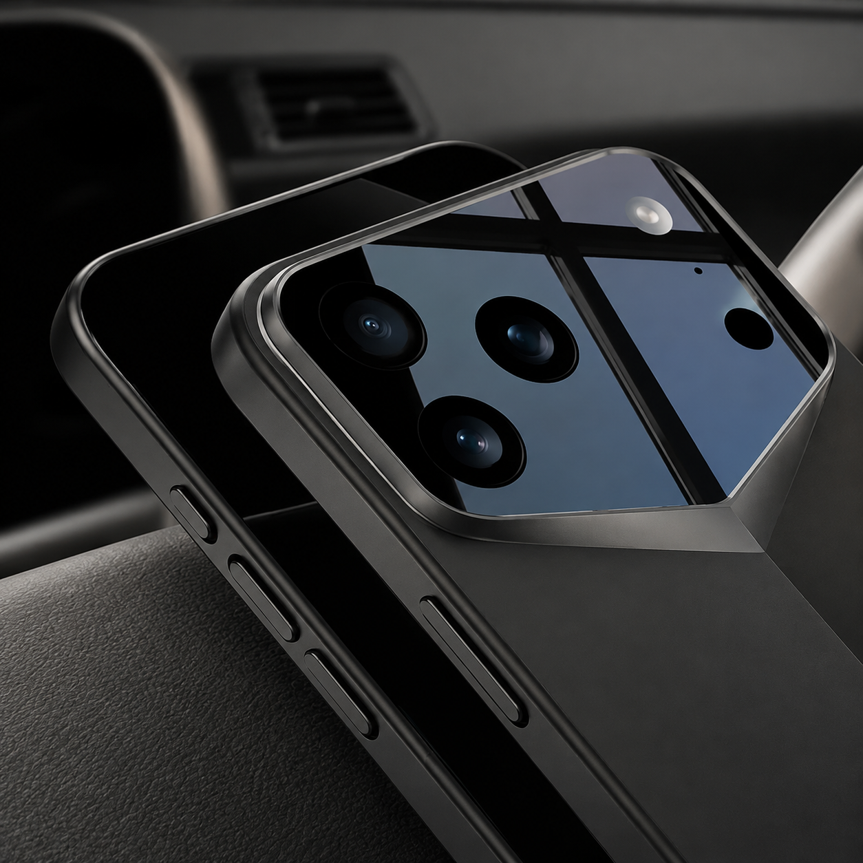 Premium Luxury iPhone Case Ultra Thin Hard Back Cover Shockproof Camera Protection Anti Scratch Full Coverage Slim Protective Design Finish