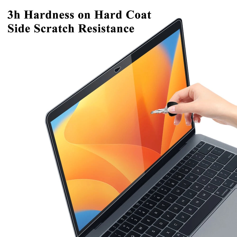 Premium MacBook Screen Protector Film – Anti-Scratch, Anti-Fingerprint Soft Guard, HD Clarity, Easy-Clean Eye Protection for Touch Bar & Non-Touch Devices