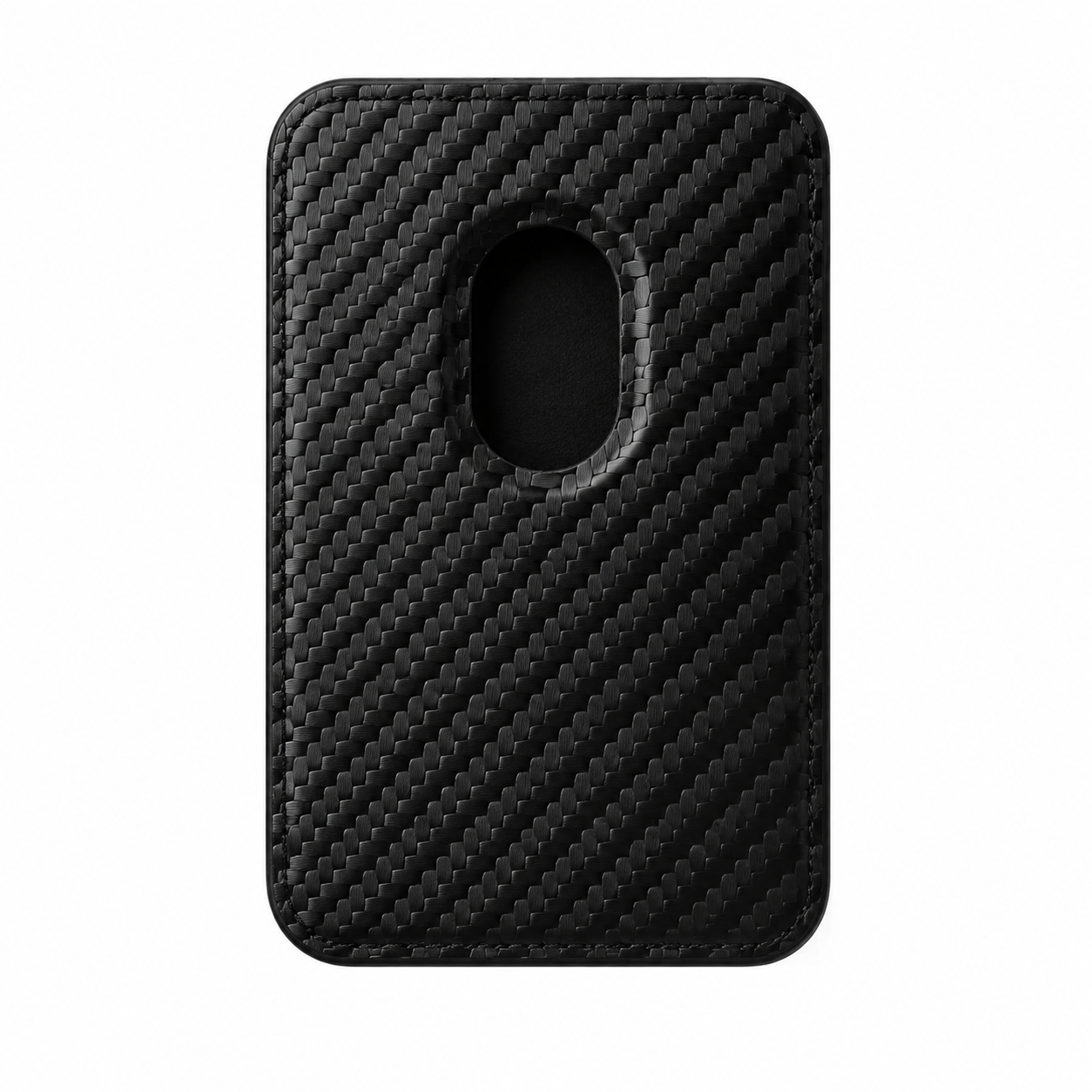 Premium MagSafe Card Holder Wallet Carbon Fiber Magnetic Slim Card Case Credit Card Holder Strong Magnetic Storage Compatible with iPhone