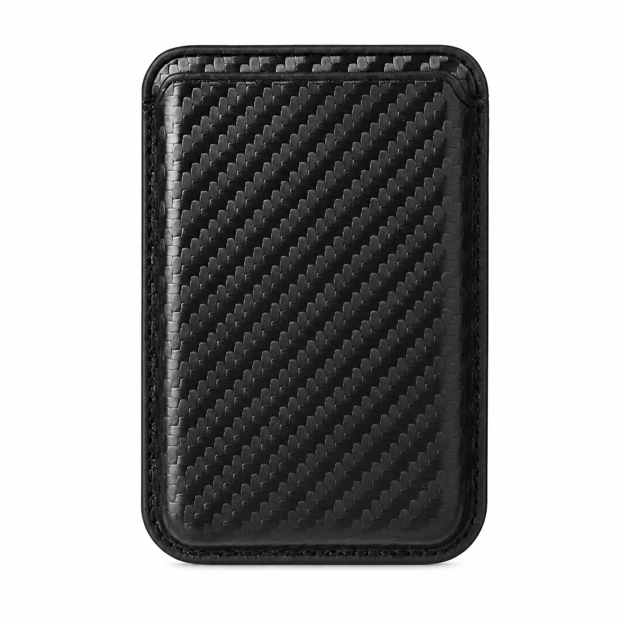 Premium MagSafe Card Holder Wallet Carbon Fiber Magnetic Slim Card Case Credit Card Holder Strong Magnetic Storage Compatible with iPhone