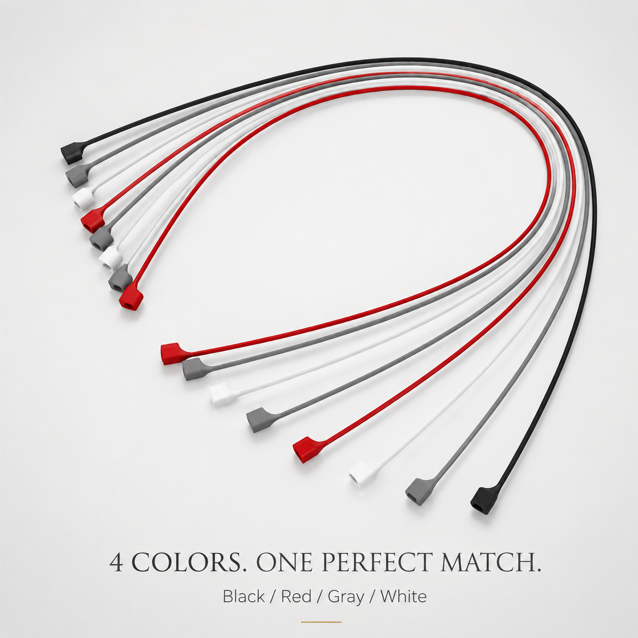 Premium Magnetic Anti-Lost AirPods Strap Silicone Neckband Cord Wireless Earbuds Holder Secure Magnetic Lanyard Lightweight Compatible with AirPods