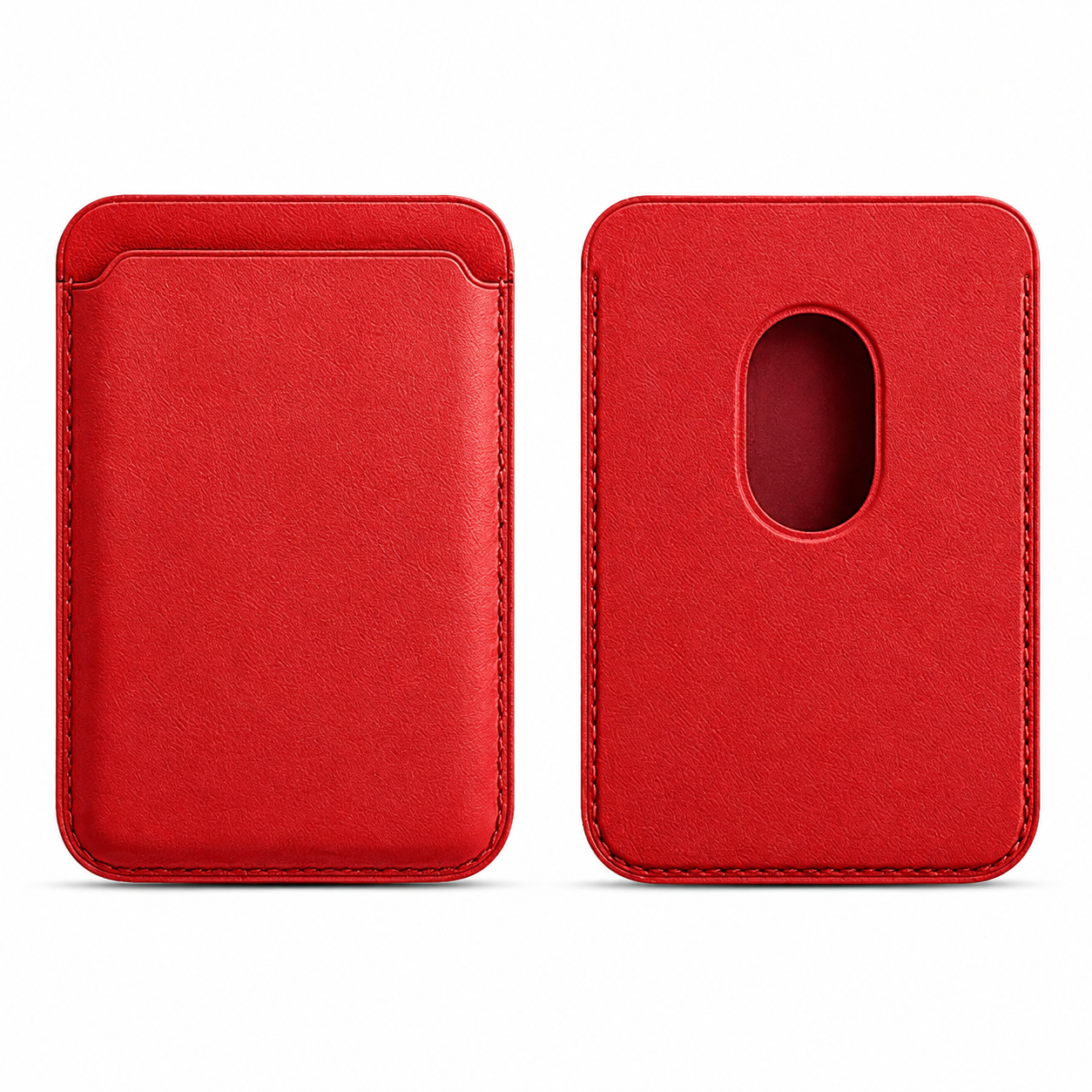 Premium Magnetic Leather Wallet for MagSafe Slim RFID Blocking Card Holder Strong Magnetic Wallet Anti-Scratch Leather Card Case Compatible with iPhone