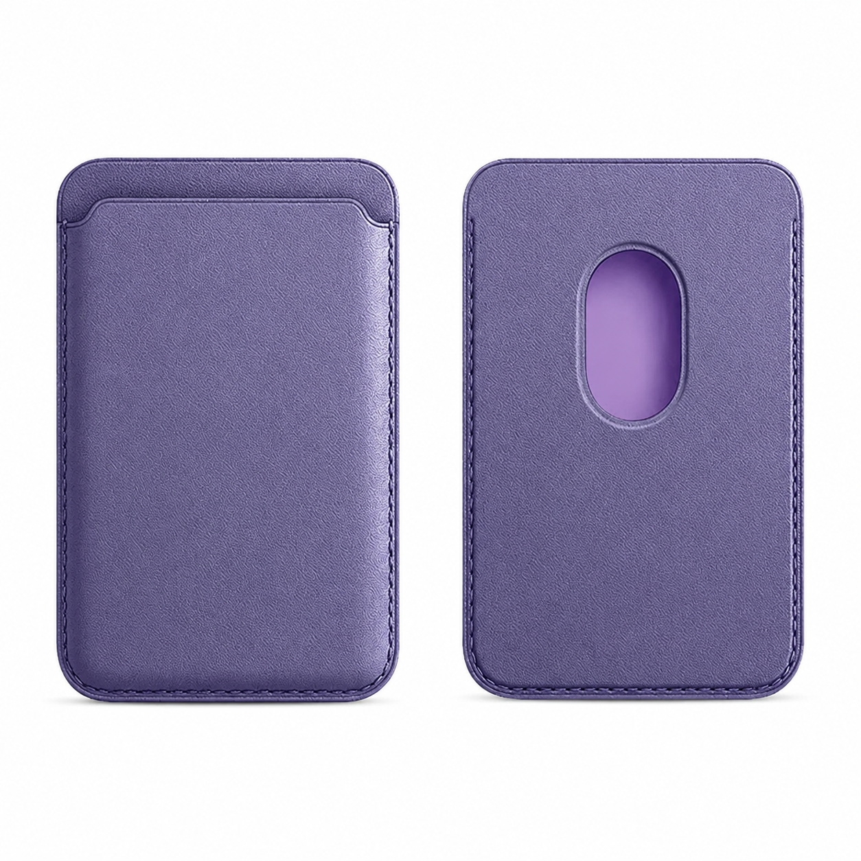 Premium Magnetic Leather Wallet for MagSafe Slim RFID Blocking Card Holder Strong Magnetic Wallet Anti-Scratch Leather Card Case Compatible with iPhone